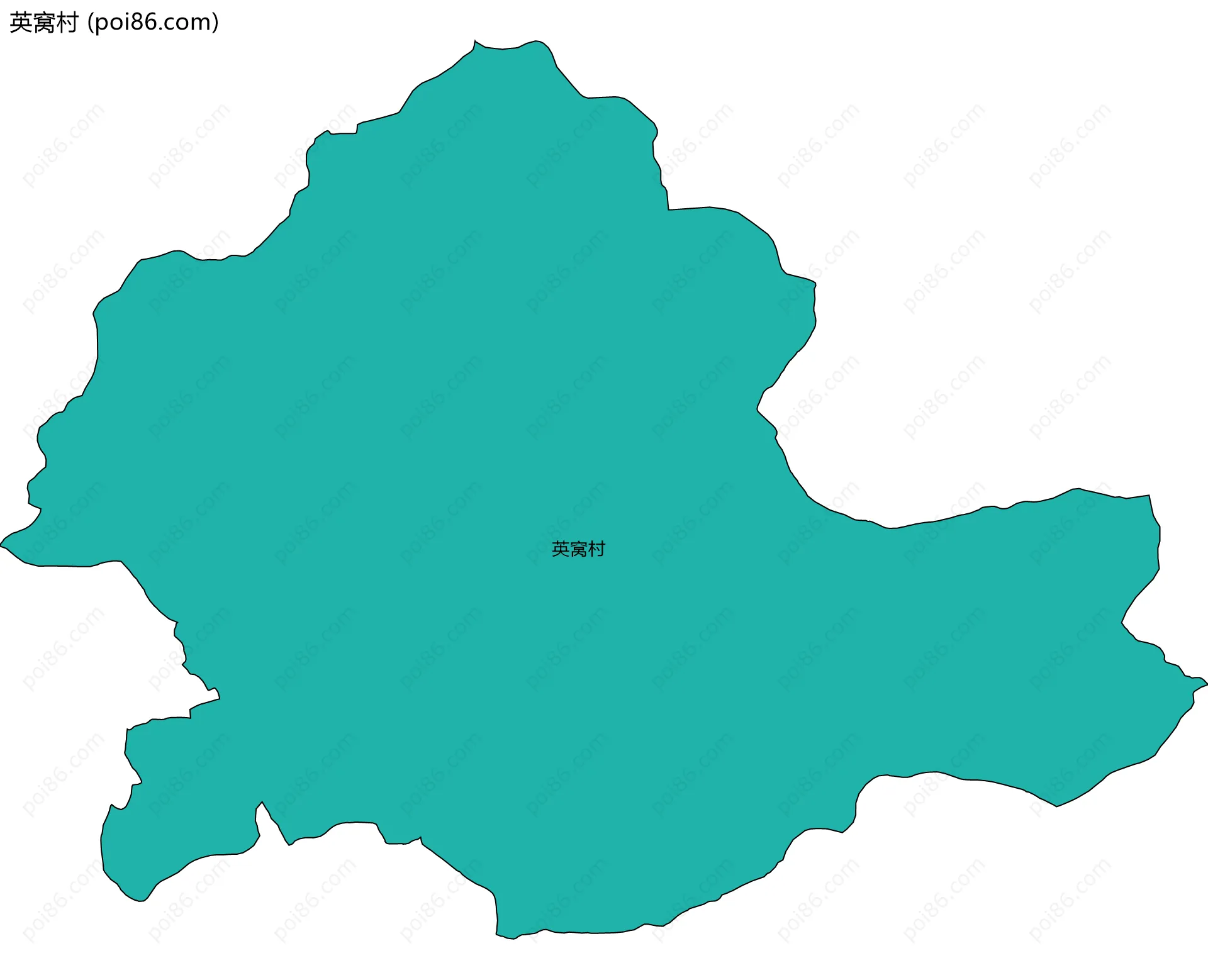 英窝村边界地图