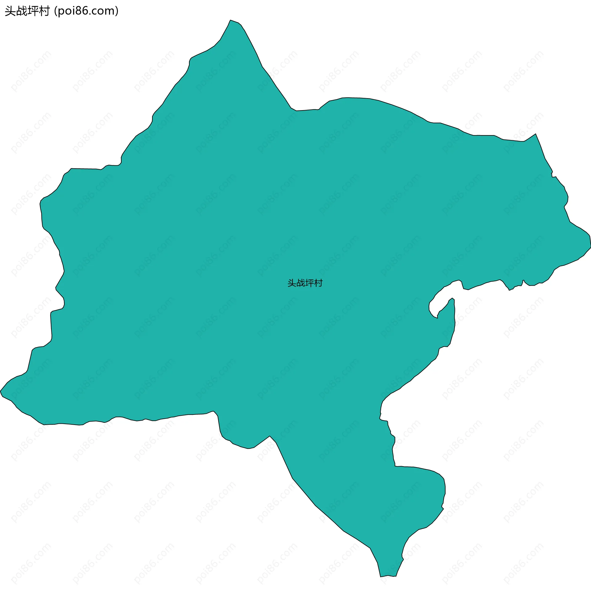 头战坪村边界地图