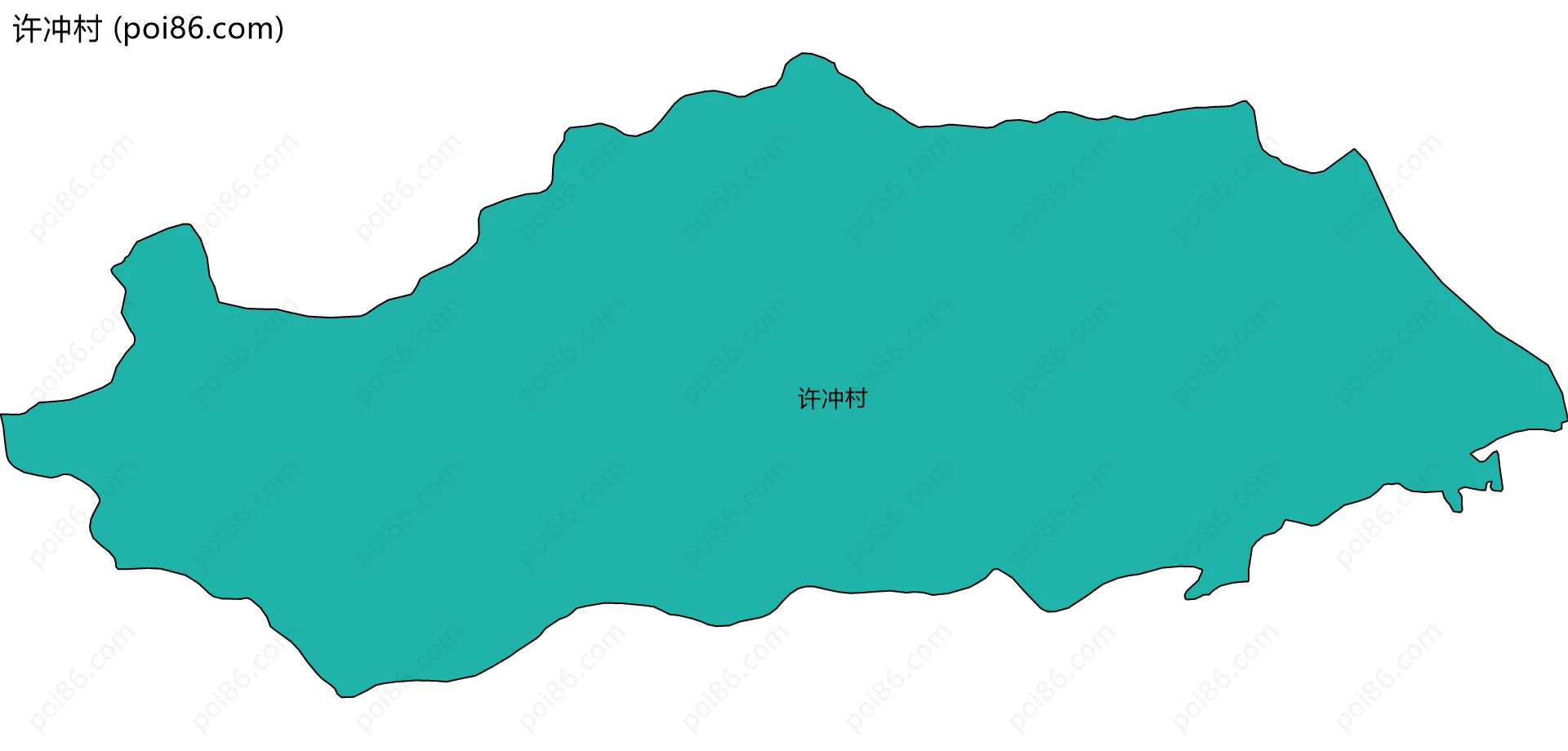 许冲村边界地图