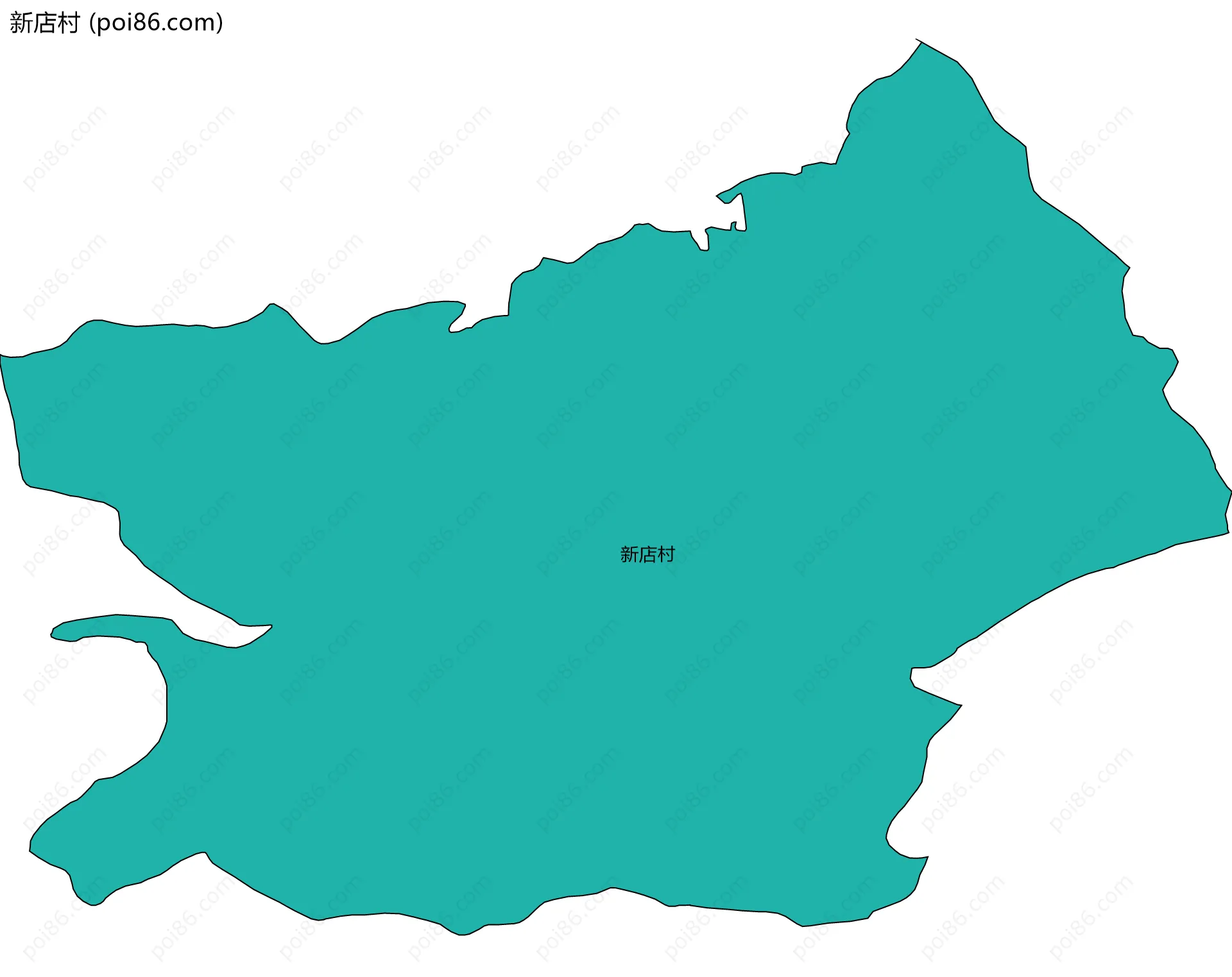 新店村边界地图