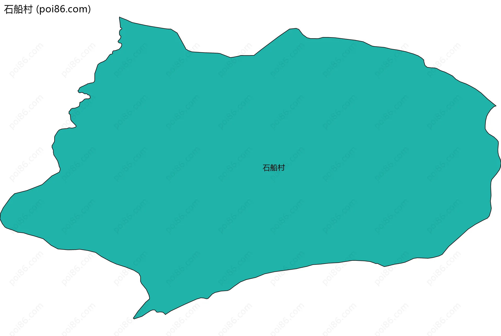 石船村边界地图