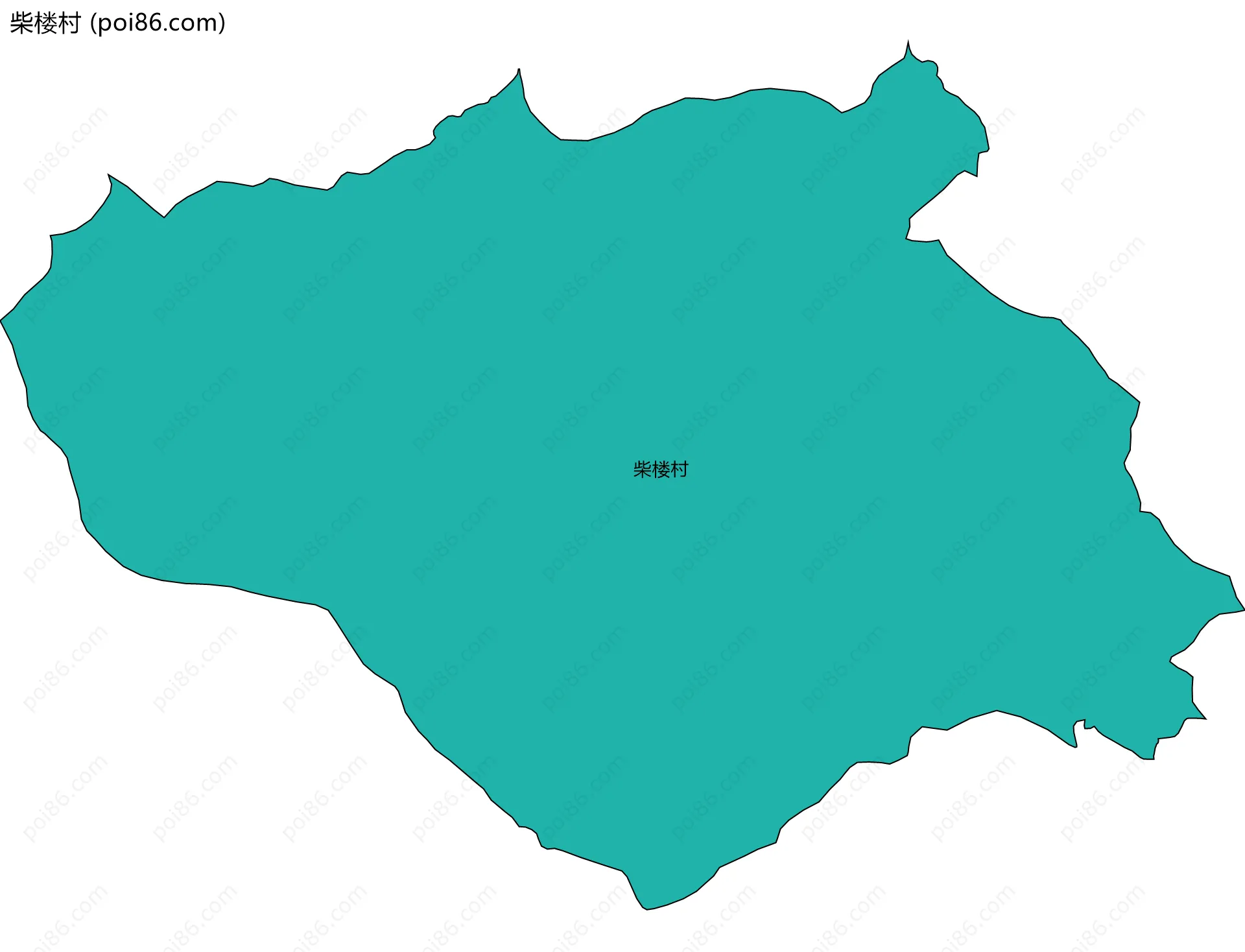 柴楼村边界地图