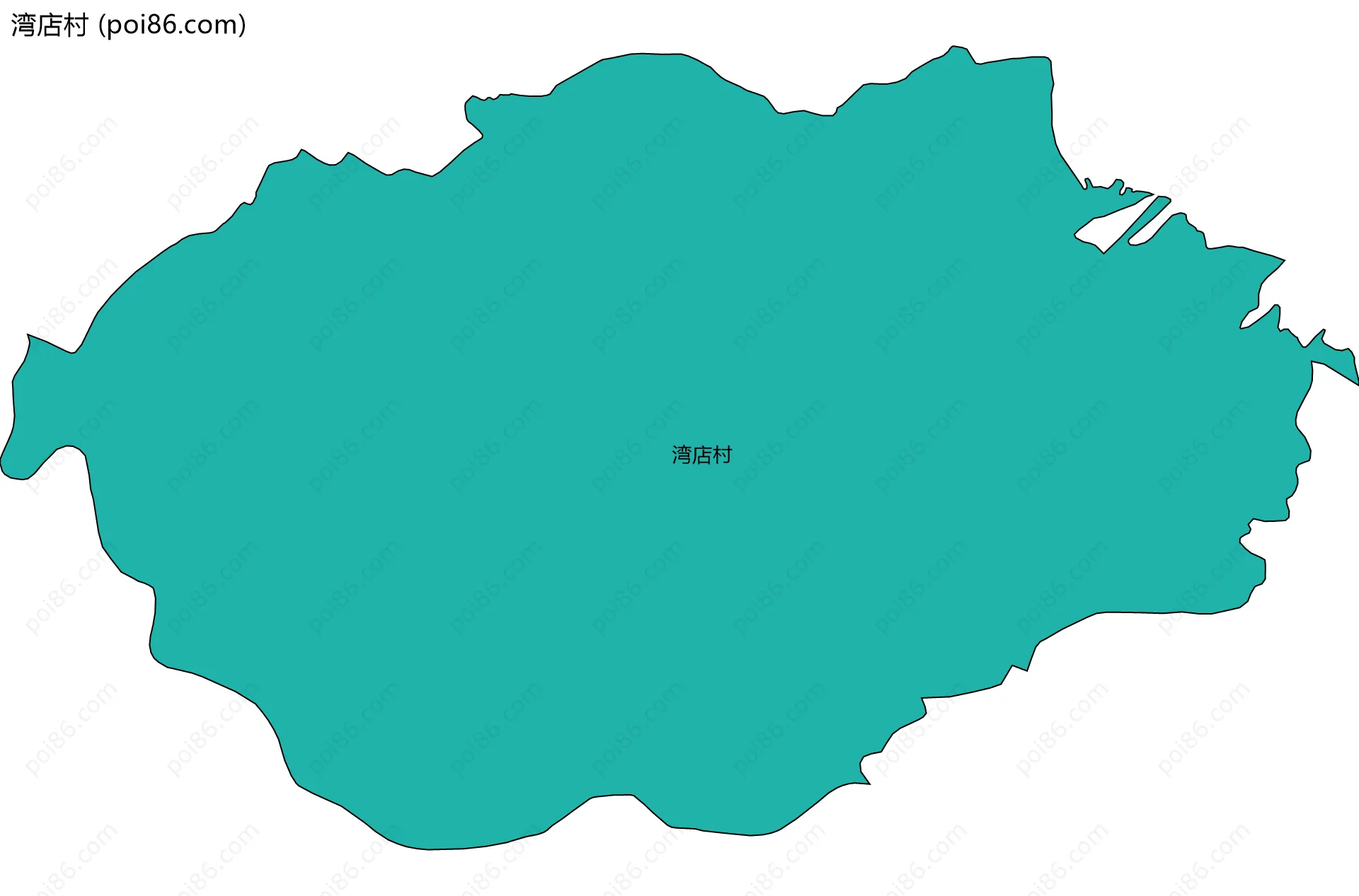 湾店村边界地图