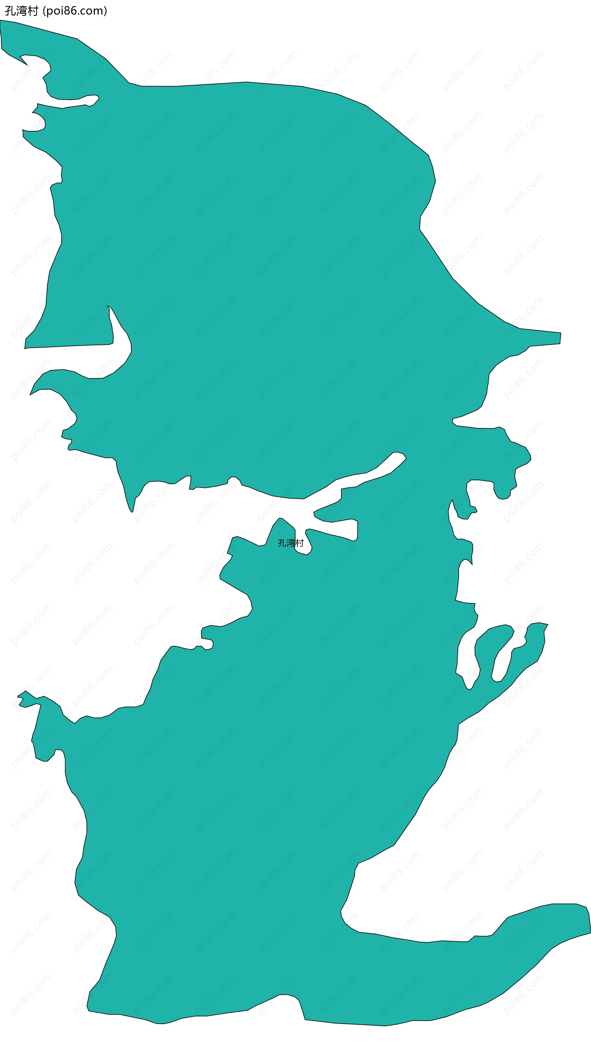 孔湾村边界地图