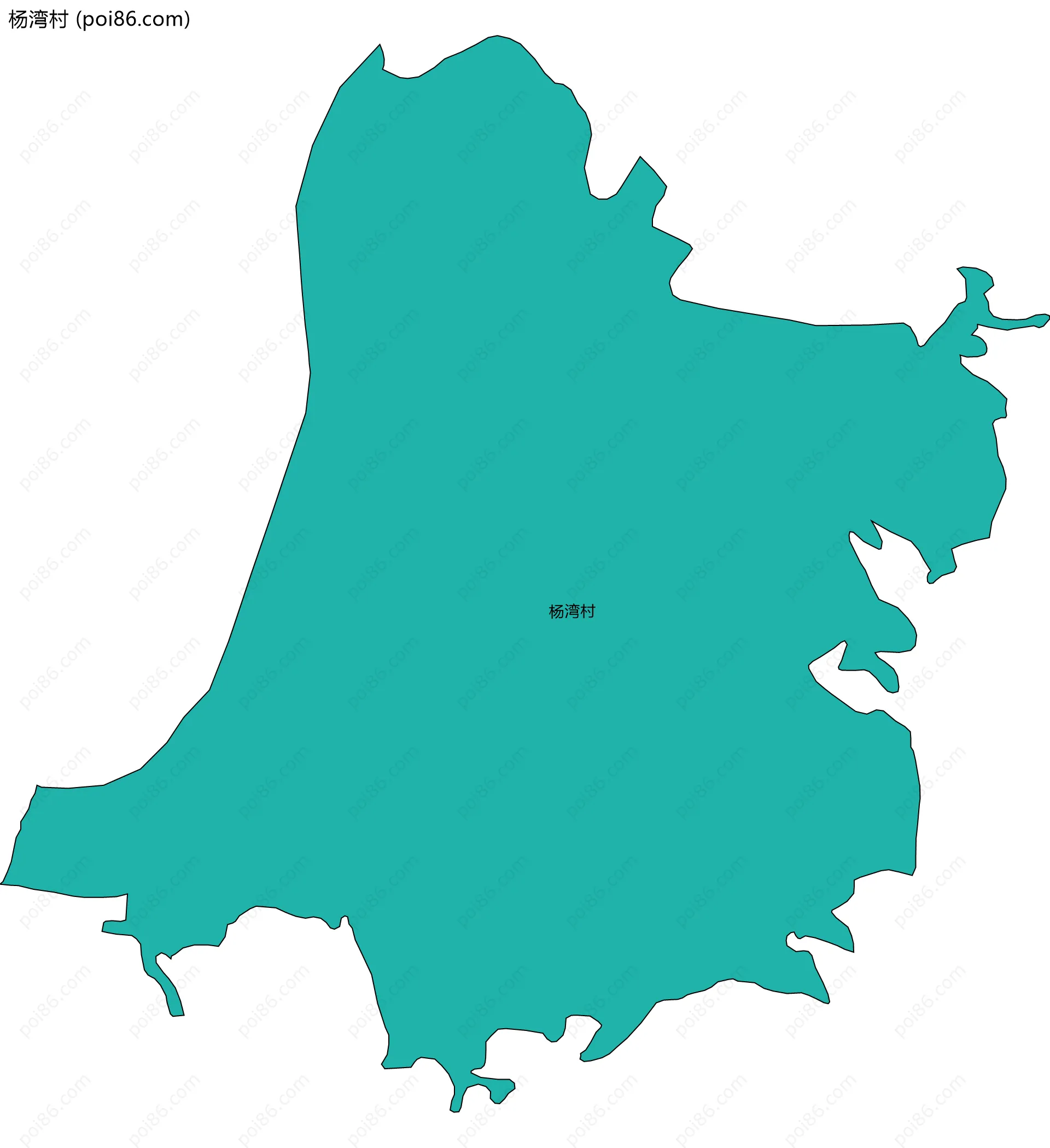 杨湾村边界地图