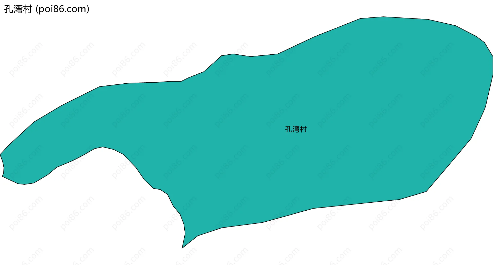 孔湾村边界地图