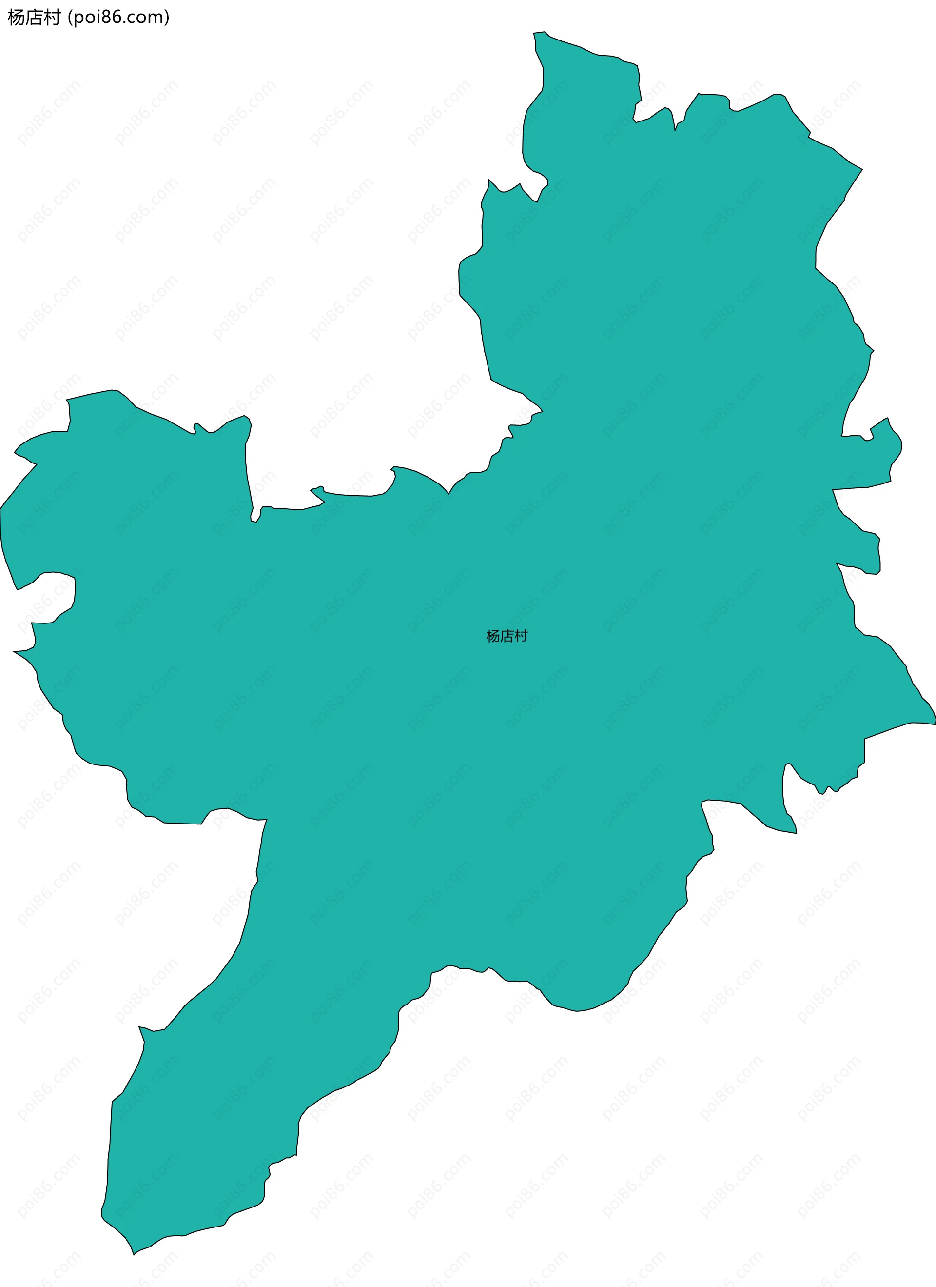 杨店村边界地图