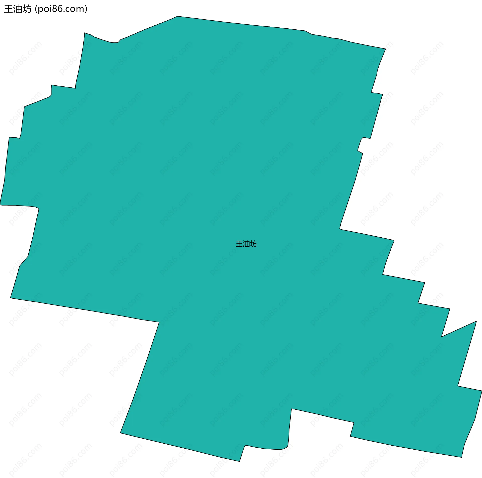 王油坊边界地图