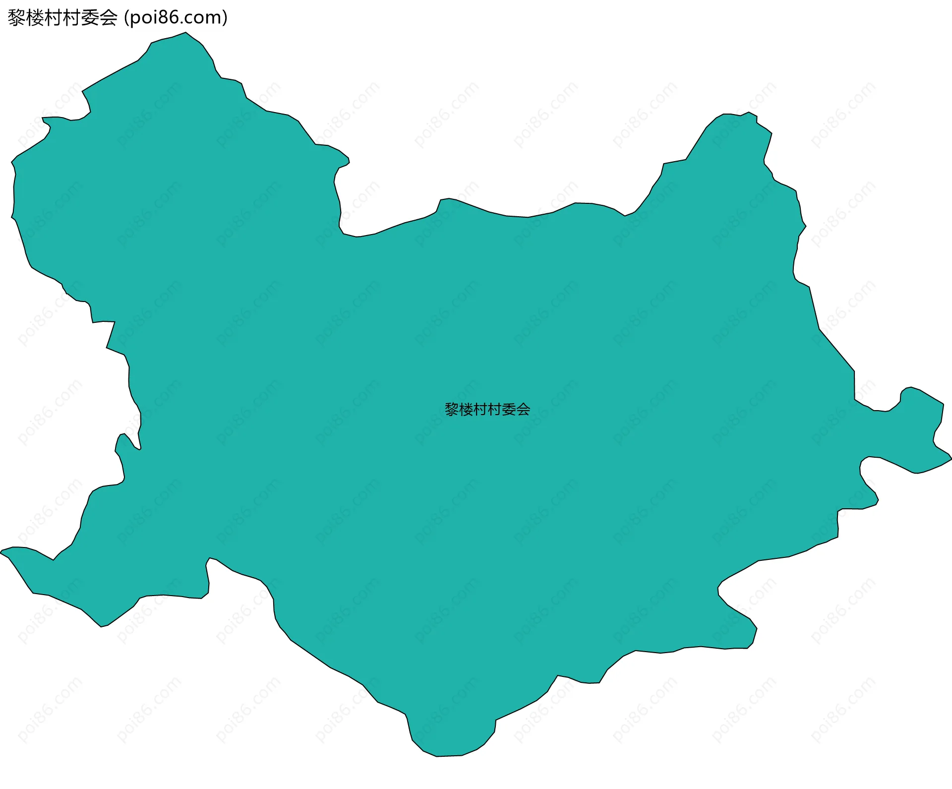 黎楼村村委会边界地图