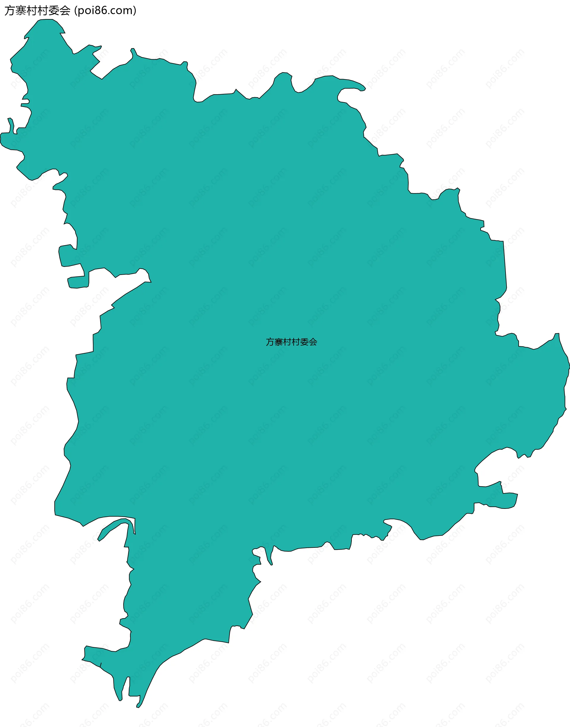 方寨村村委会边界地图