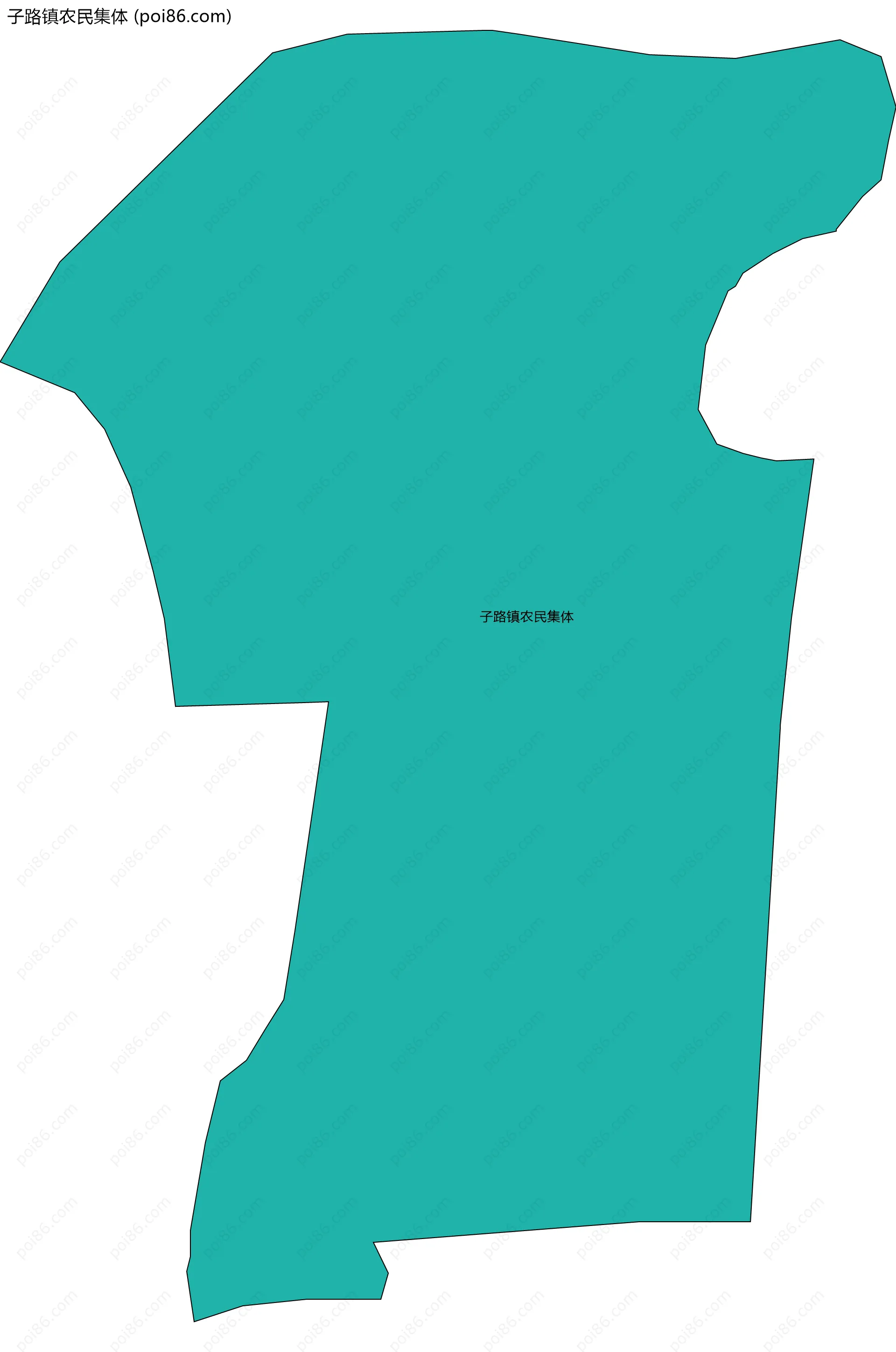 子路镇农民集体边界地图