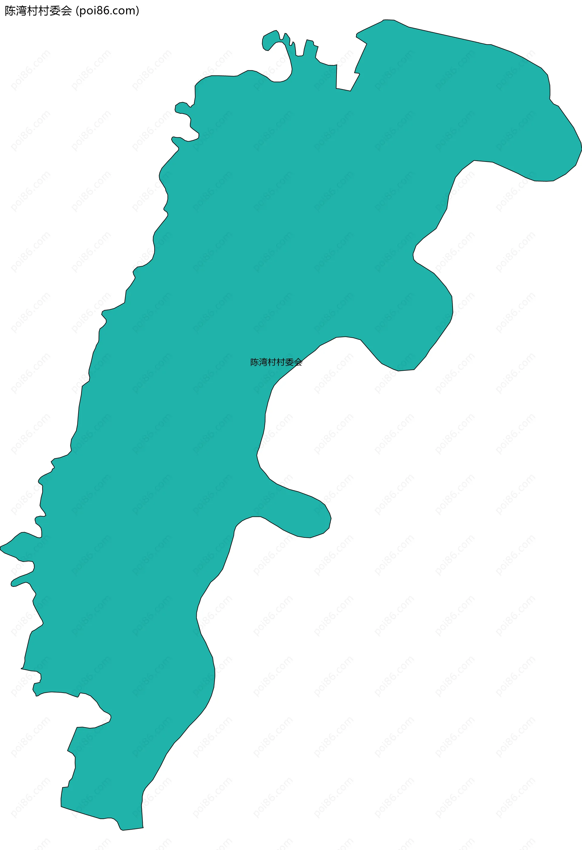 陈湾村村委会边界地图