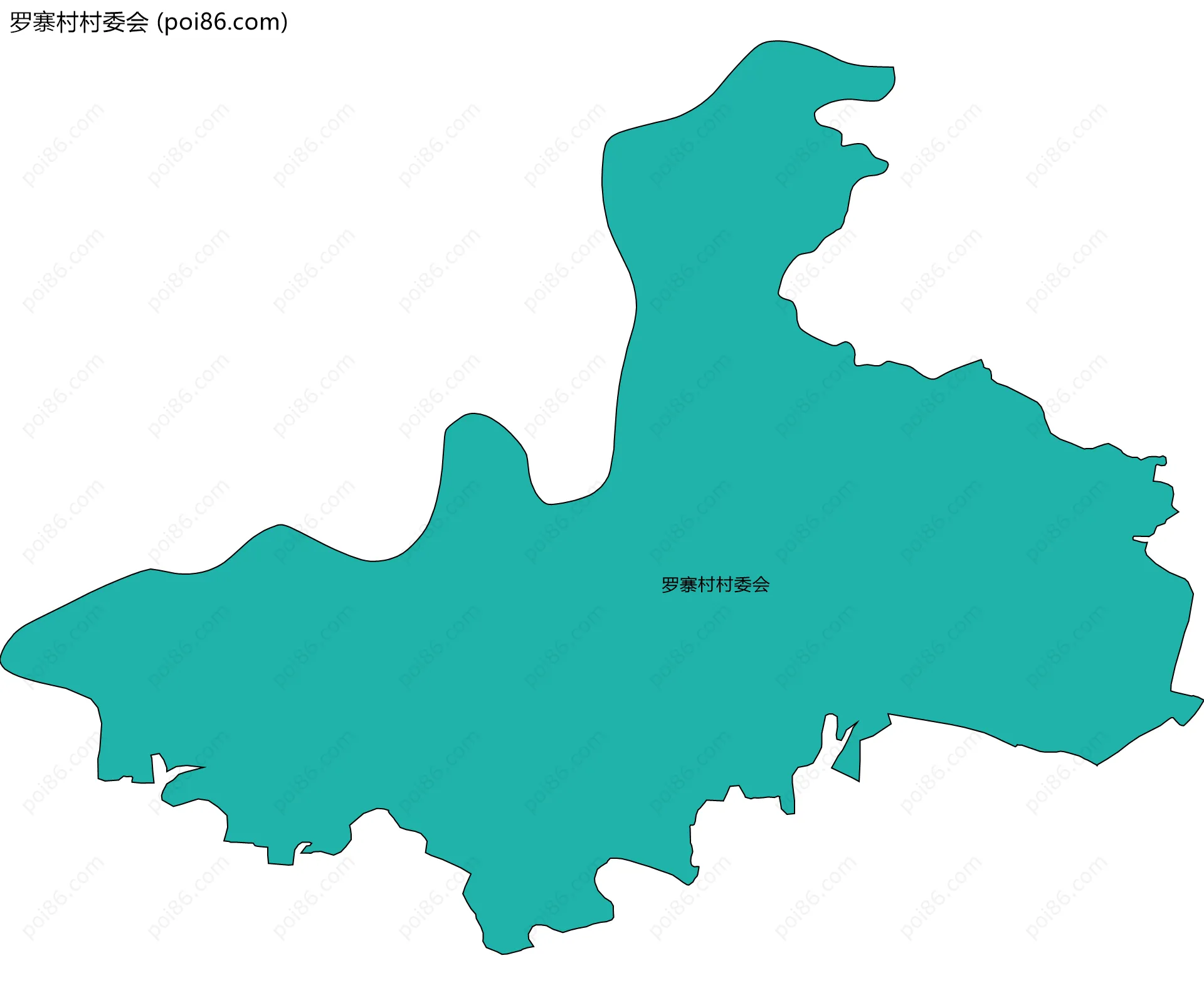 罗寨村村委会边界地图