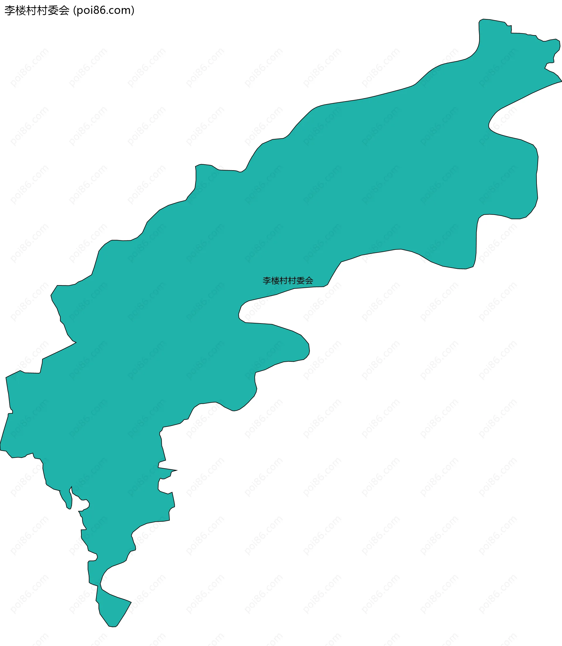 李楼村村委会边界地图