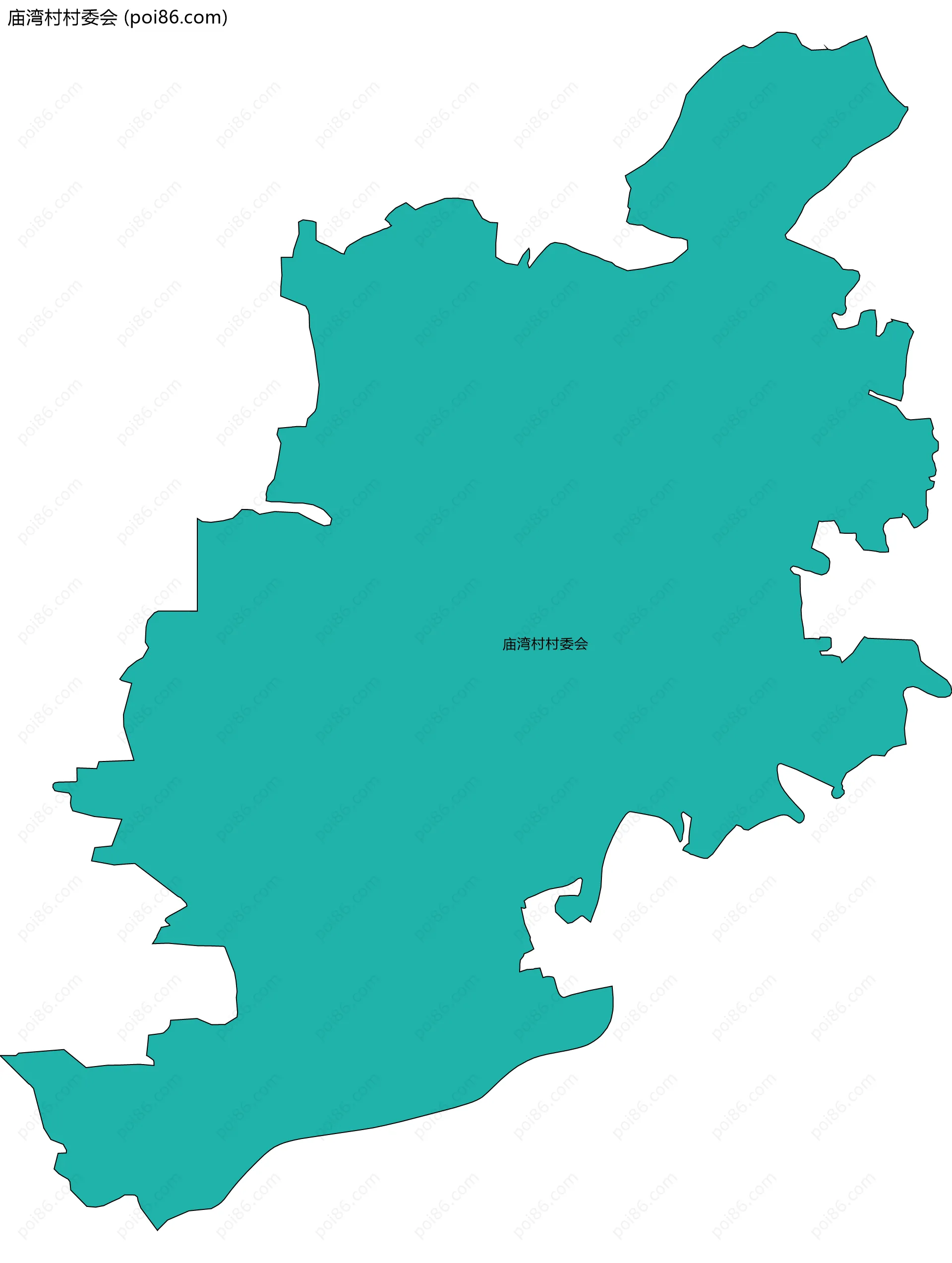 庙湾村村委会边界地图