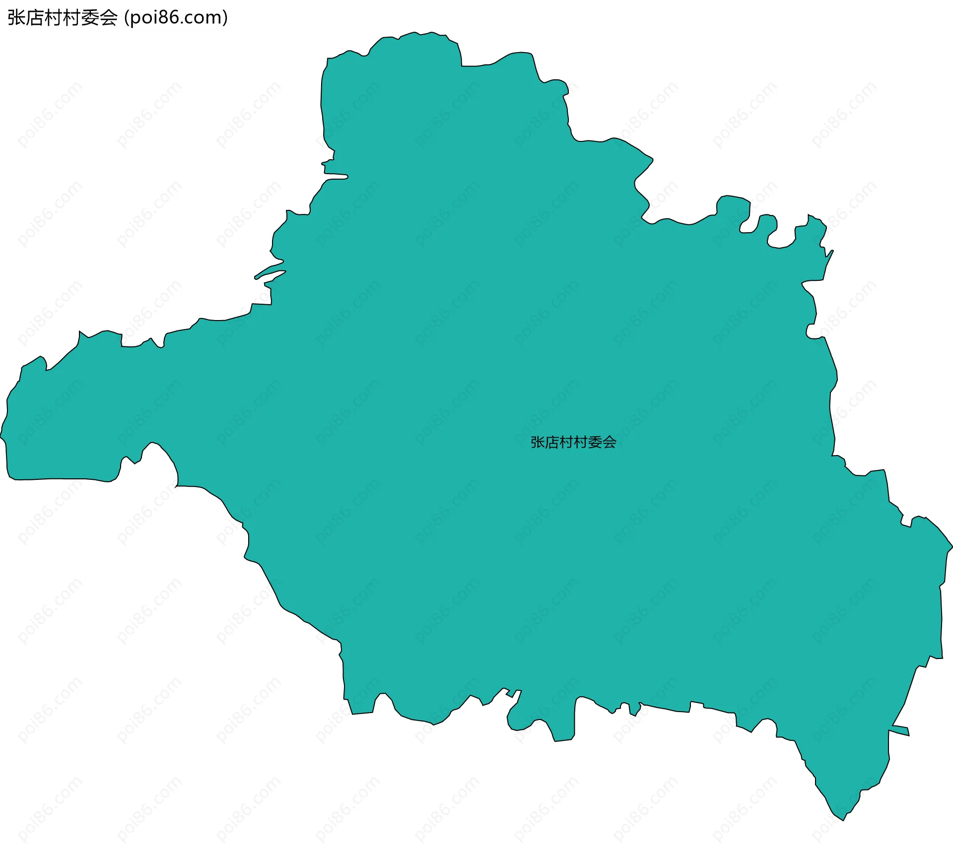 张店村村委会边界地图