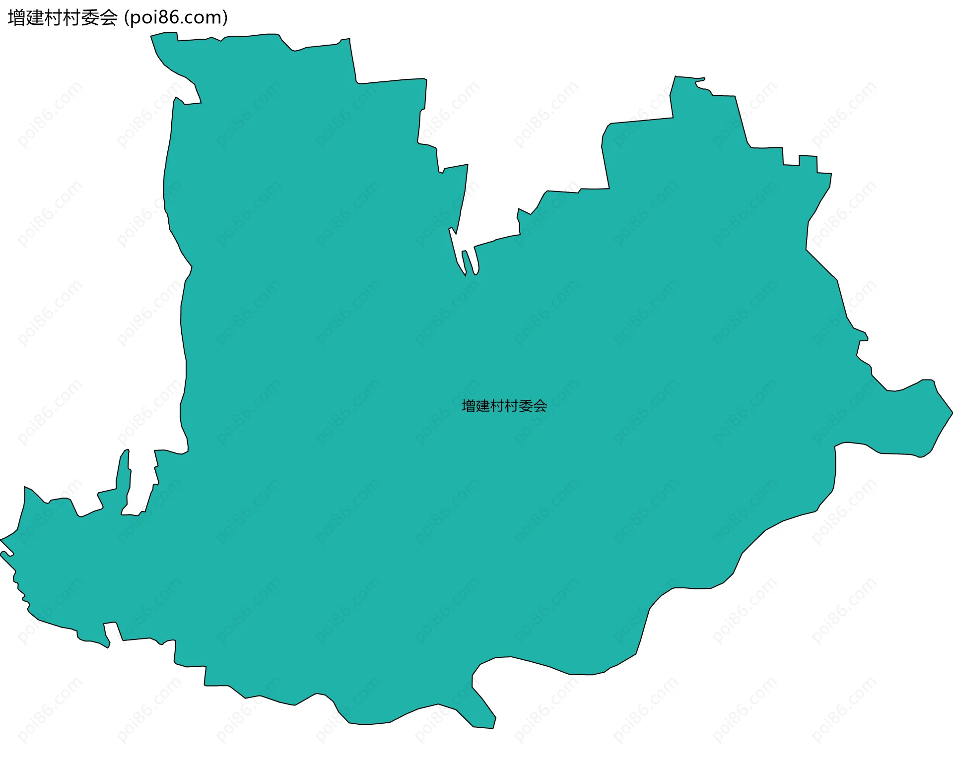 增建村村委会边界地图