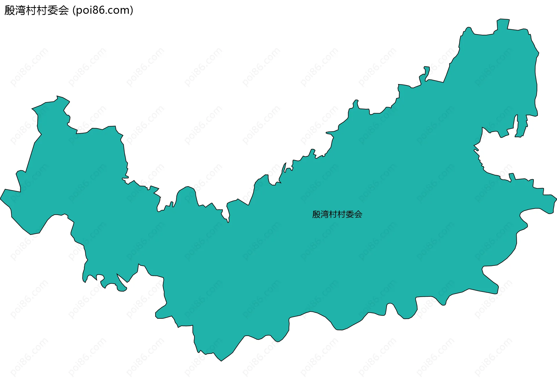 殷湾村村委会边界地图