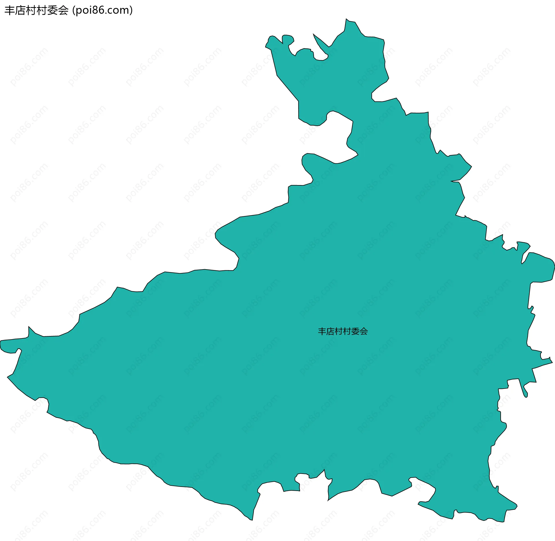 丰店村村委会边界地图