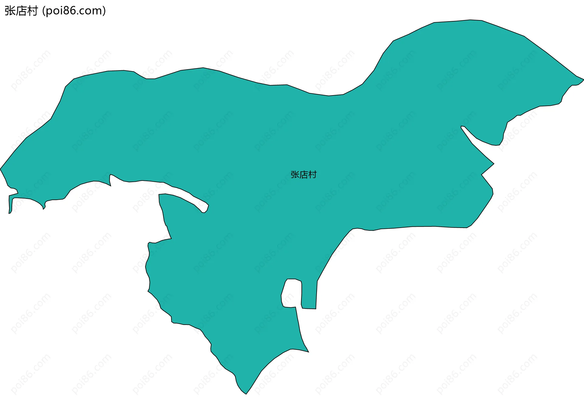 张店村边界地图