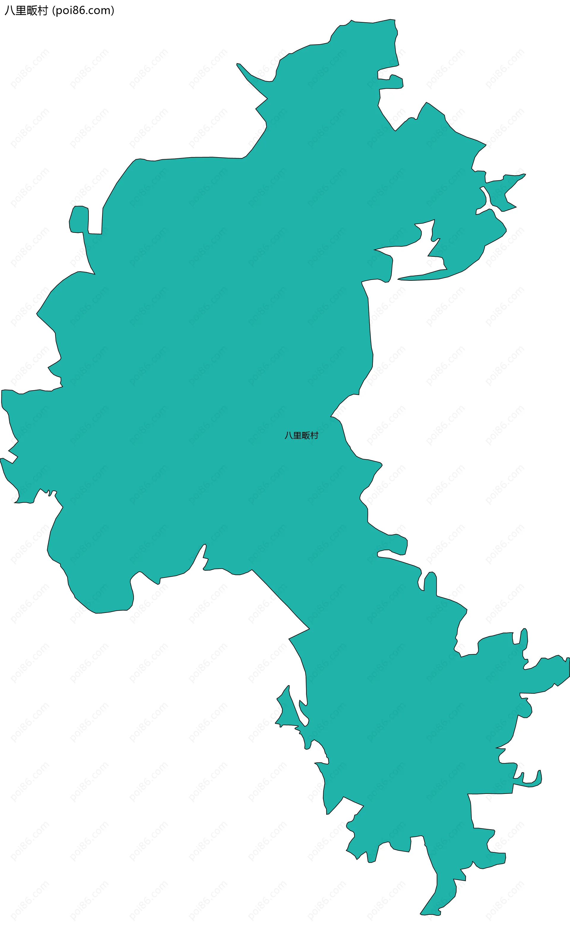 八里畈村边界地图