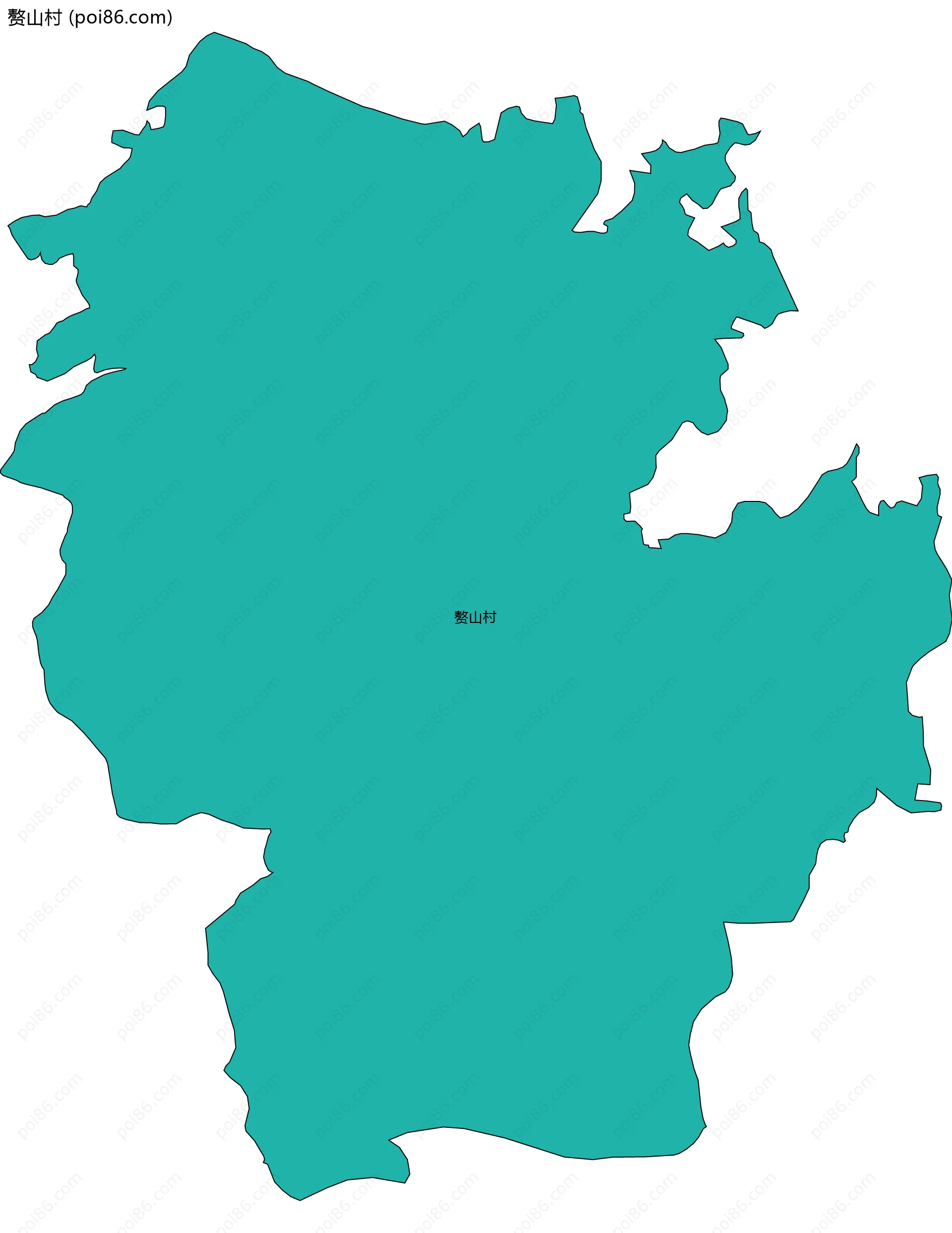 赘山村边界地图