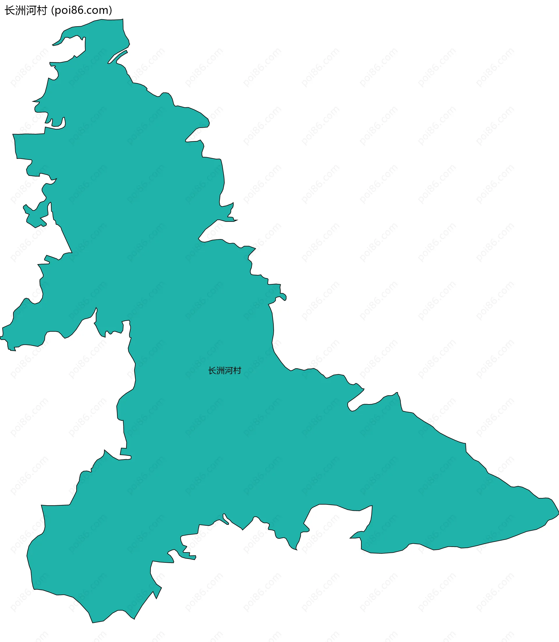 长洲河村边界地图