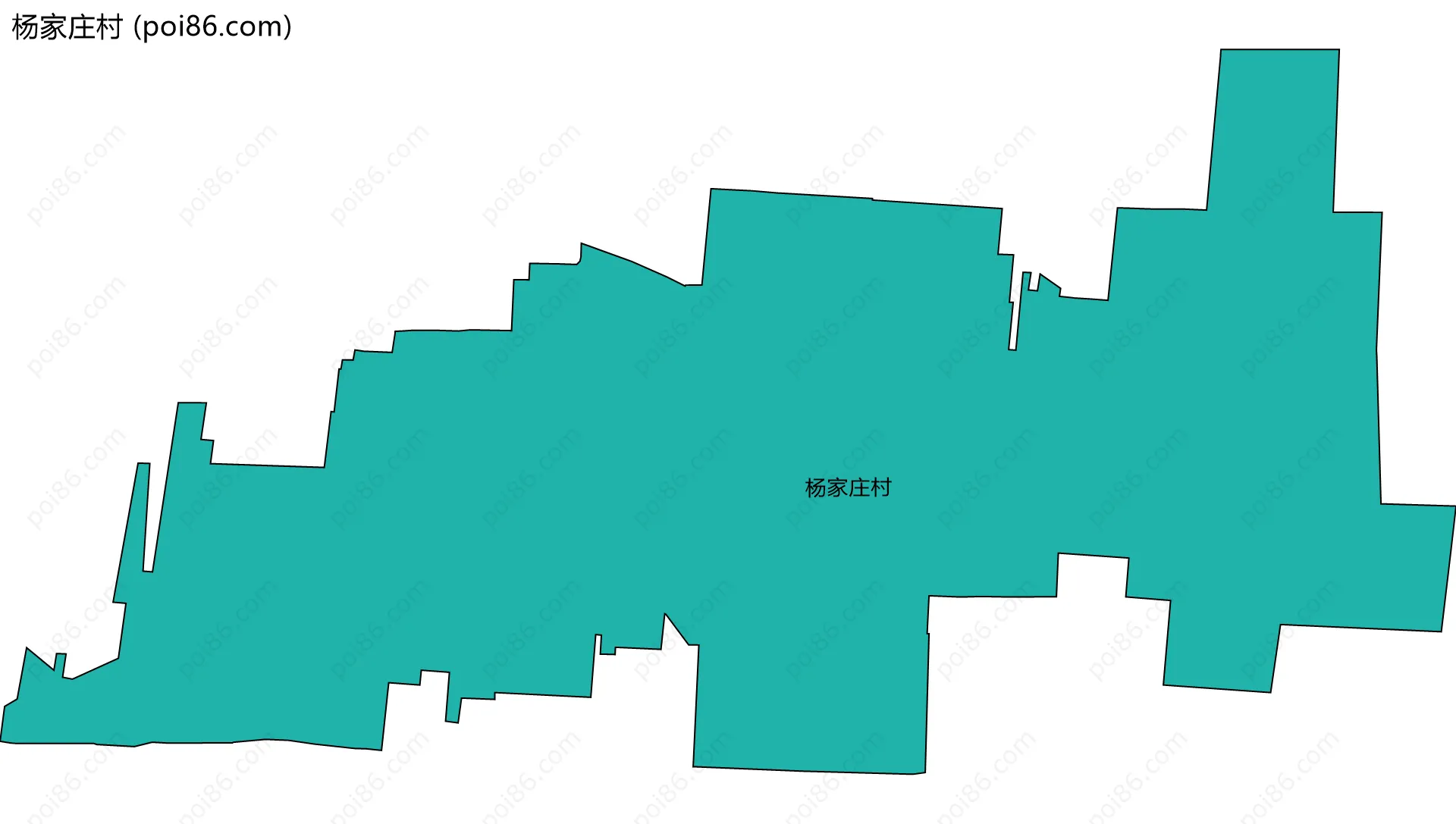 杨家庄村边界地图