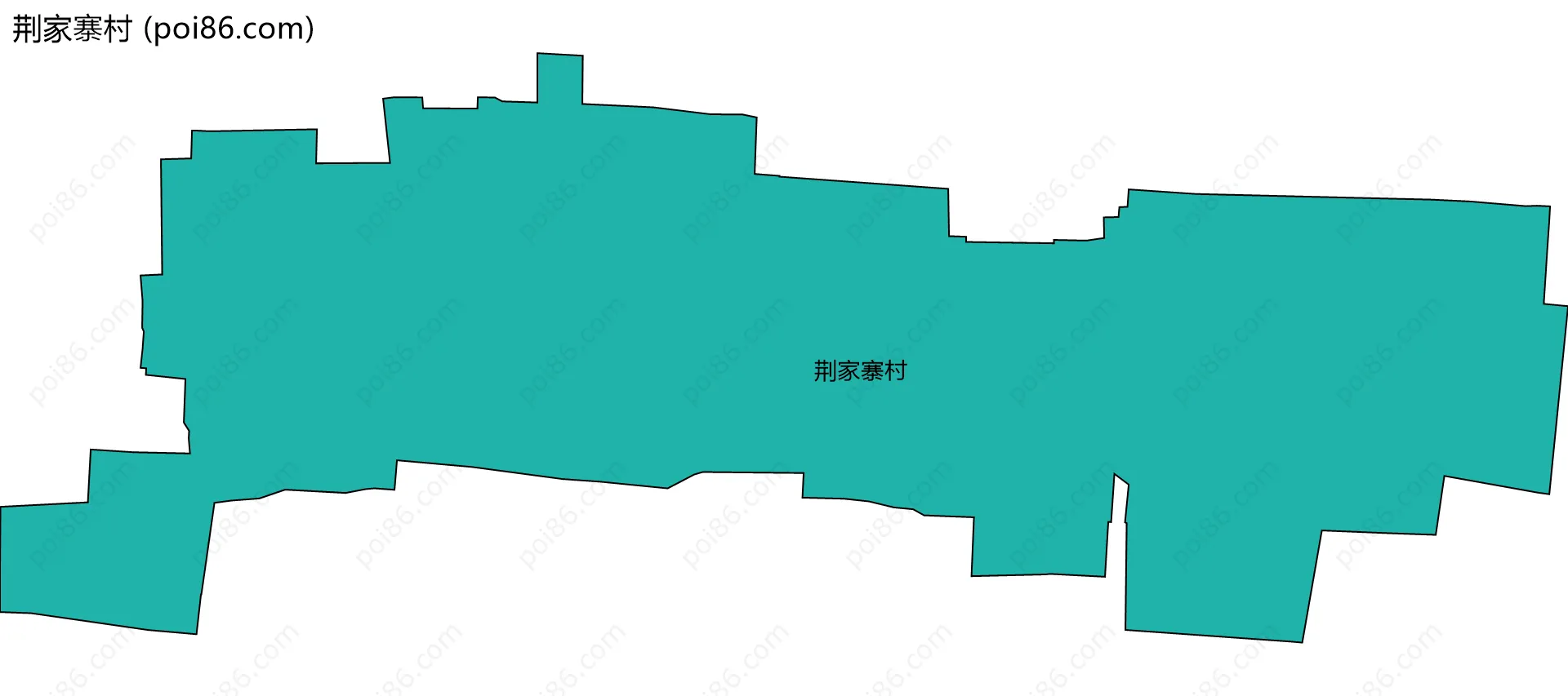 荆家寨村边界地图