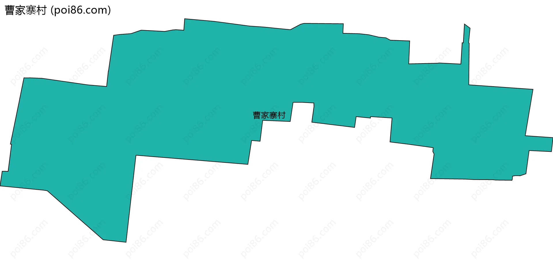 曹家寨村边界地图