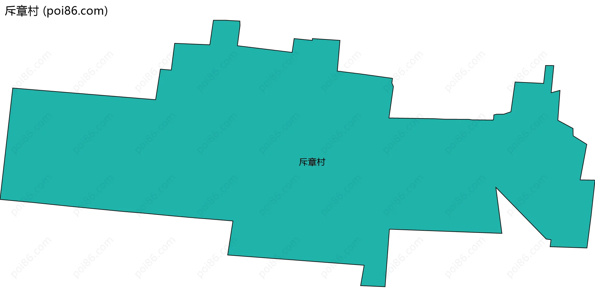 斥章村边界地图