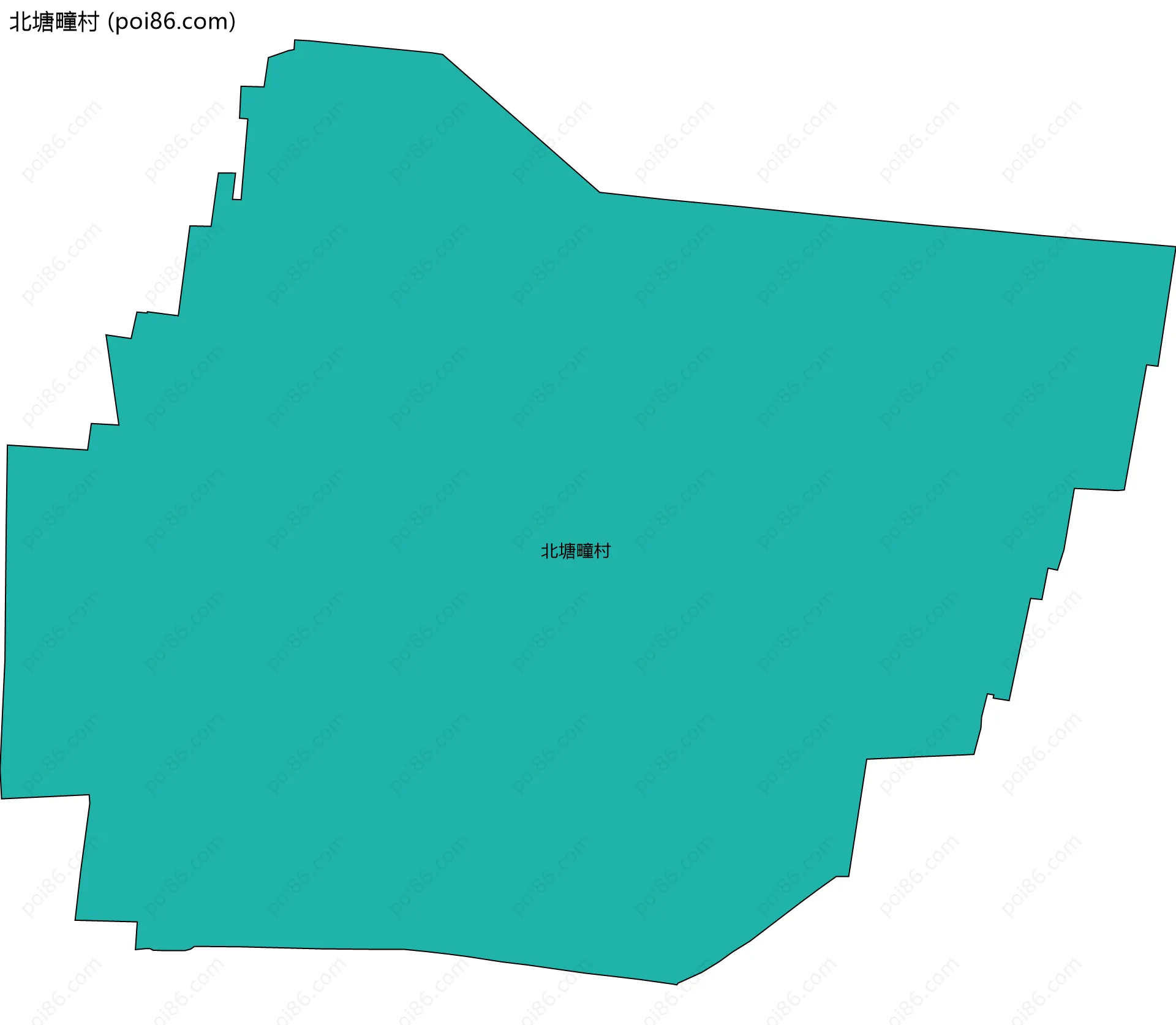 北塘疃村边界地图