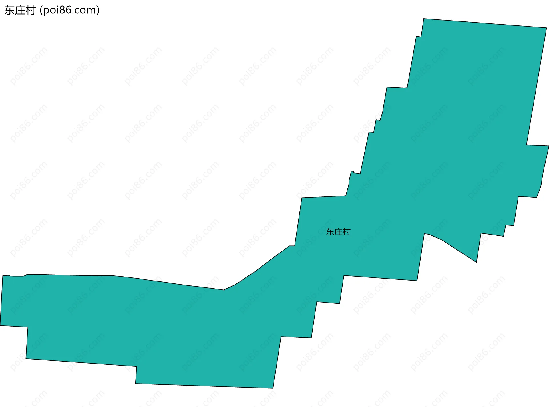 东庄村边界地图