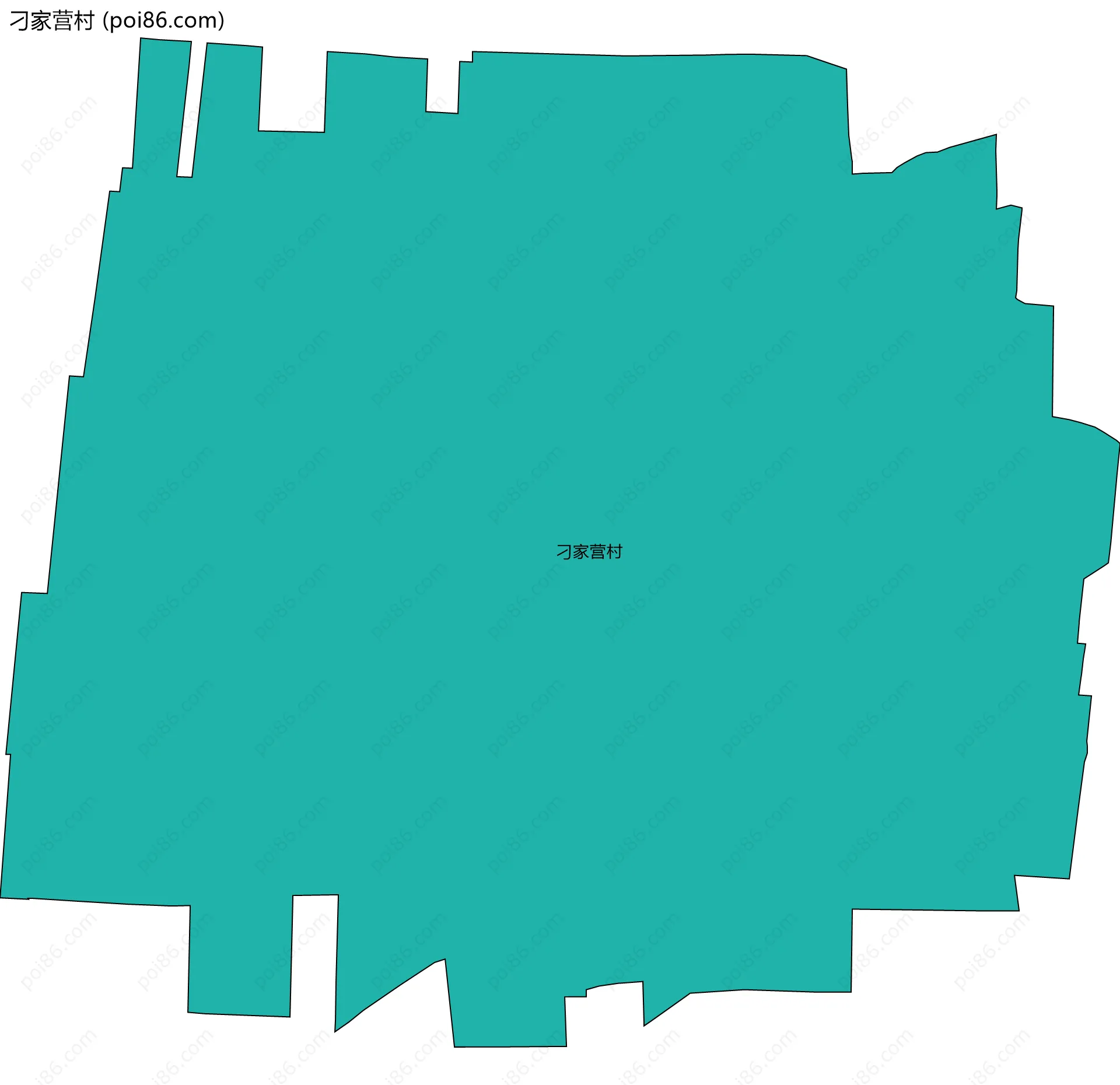刁家营村边界地图