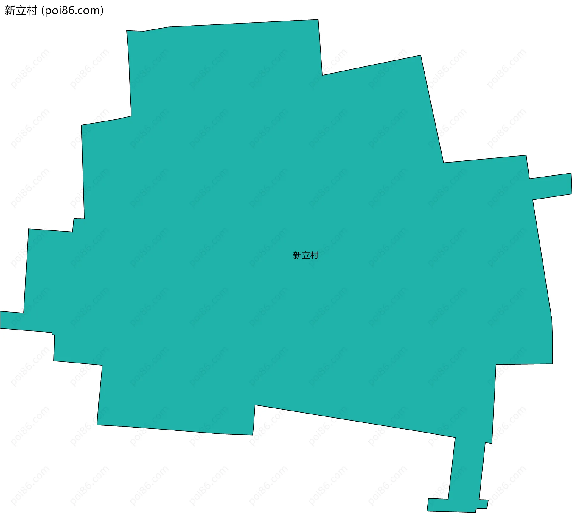 新立村边界地图