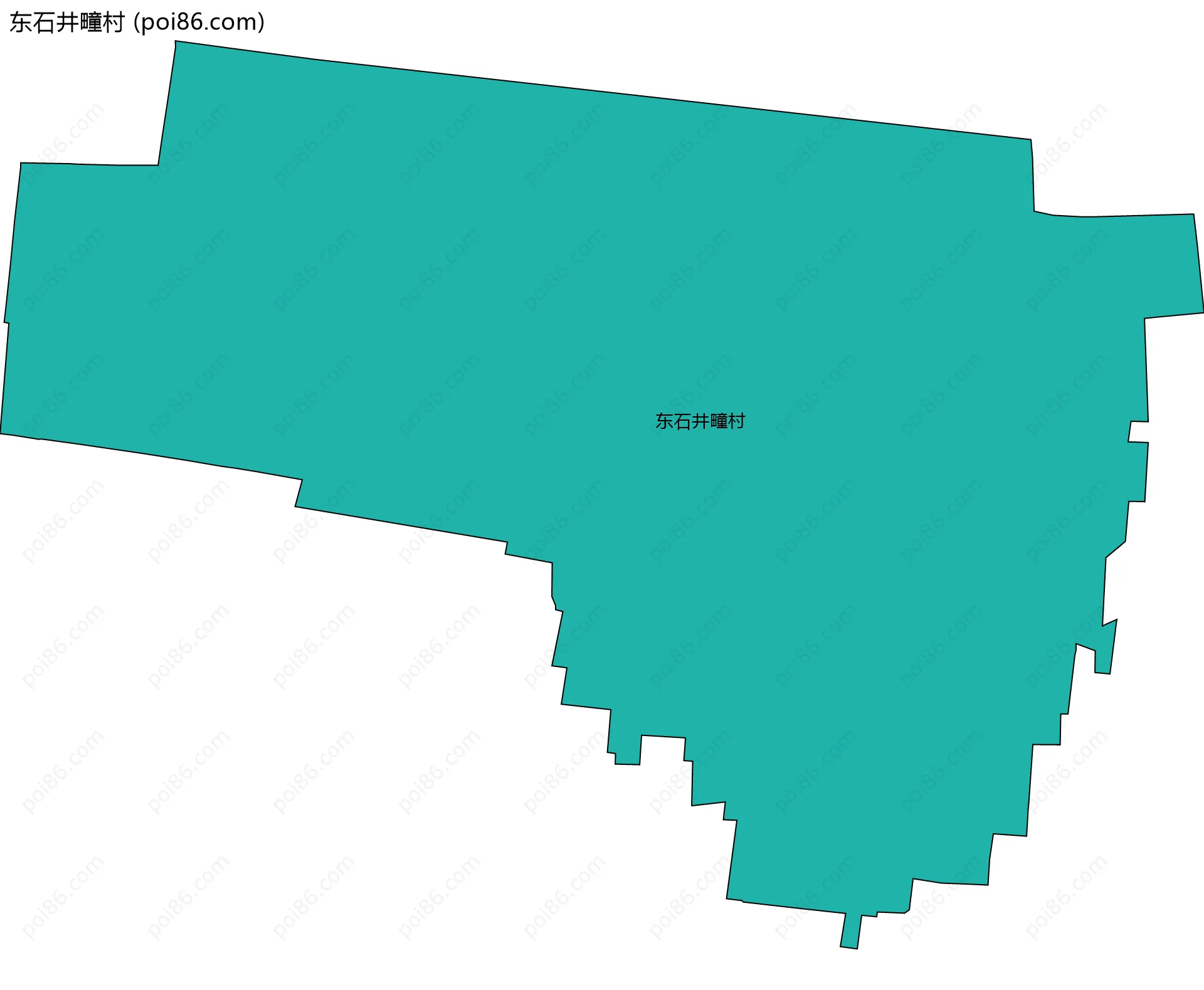 东石井疃村边界地图