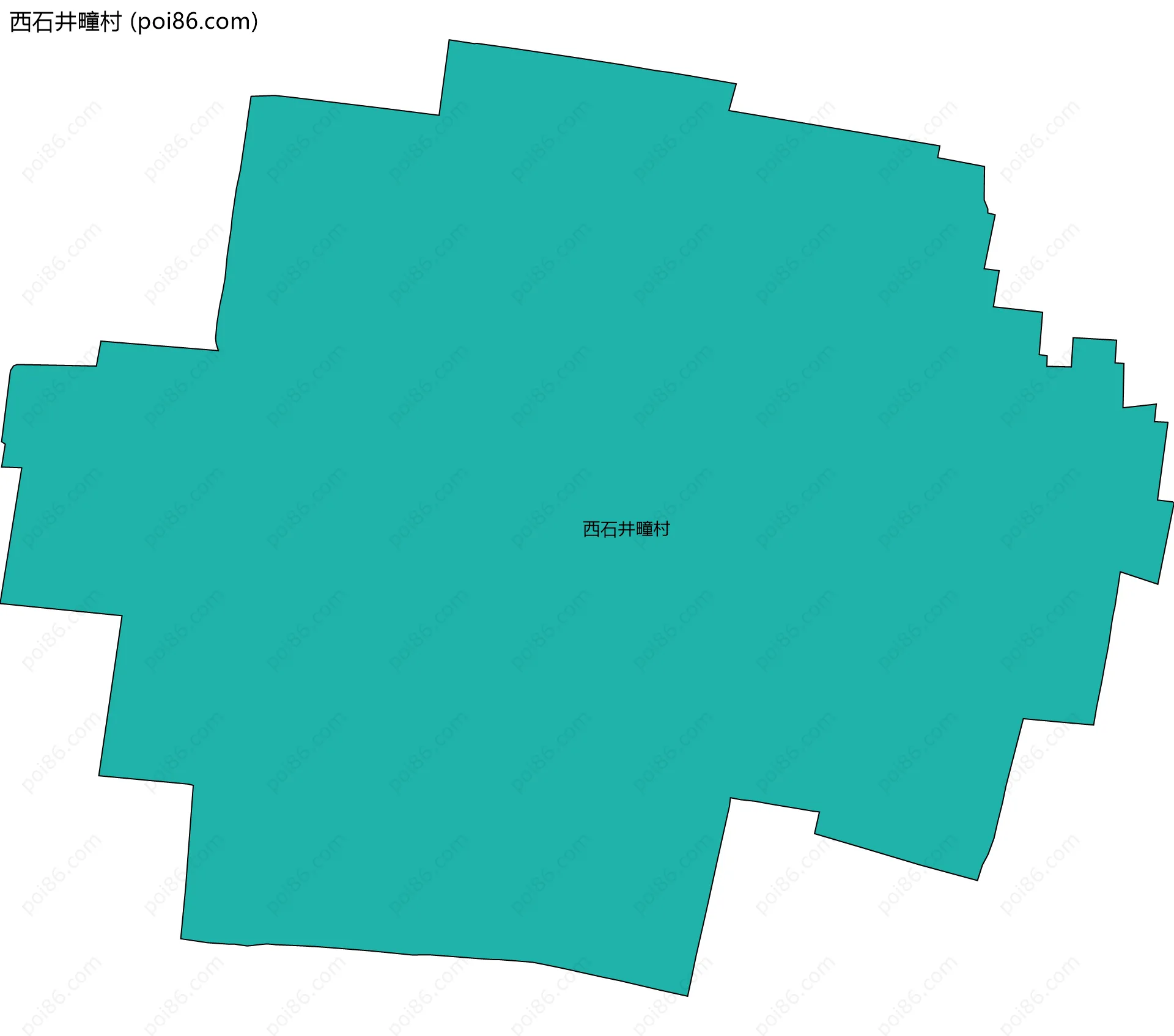 西石井疃村边界地图