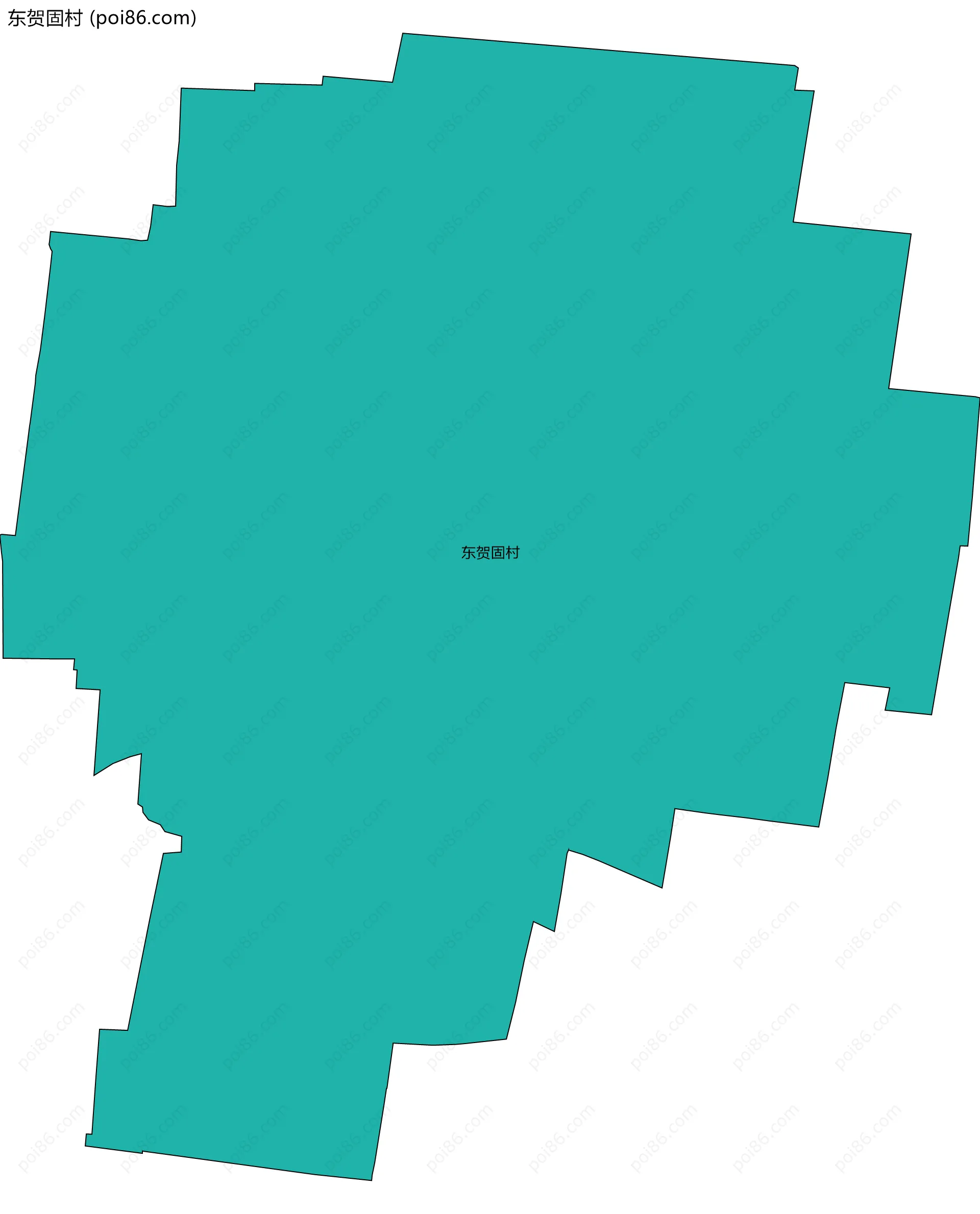 东贺固村边界地图