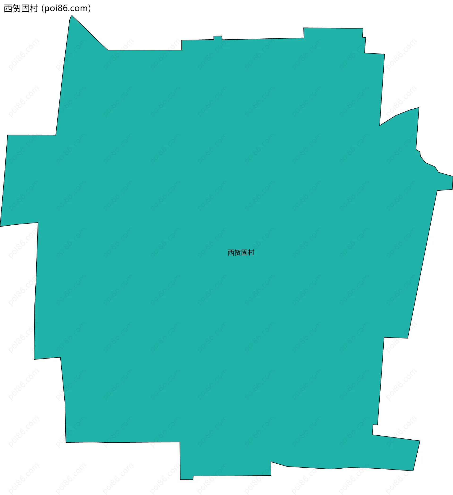 西贺固村边界地图