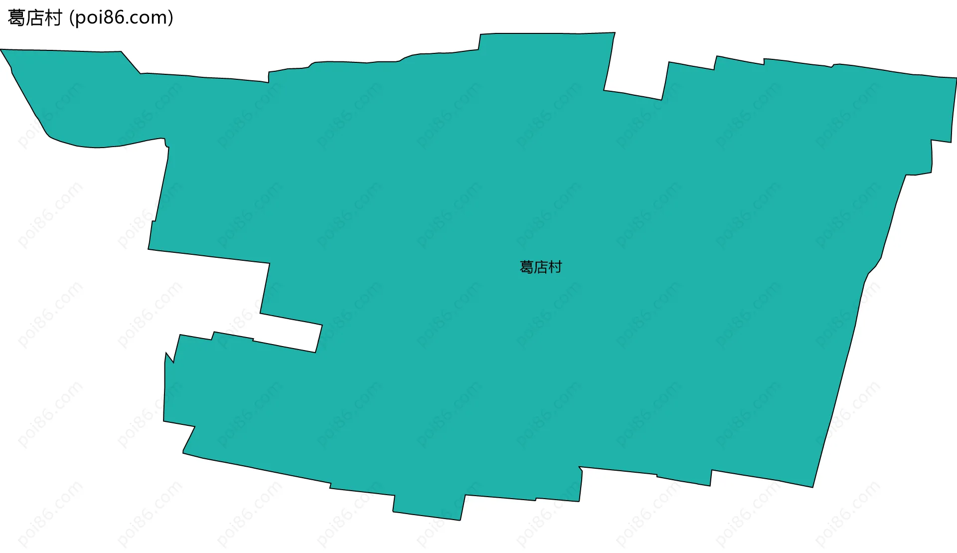 葛店村边界地图