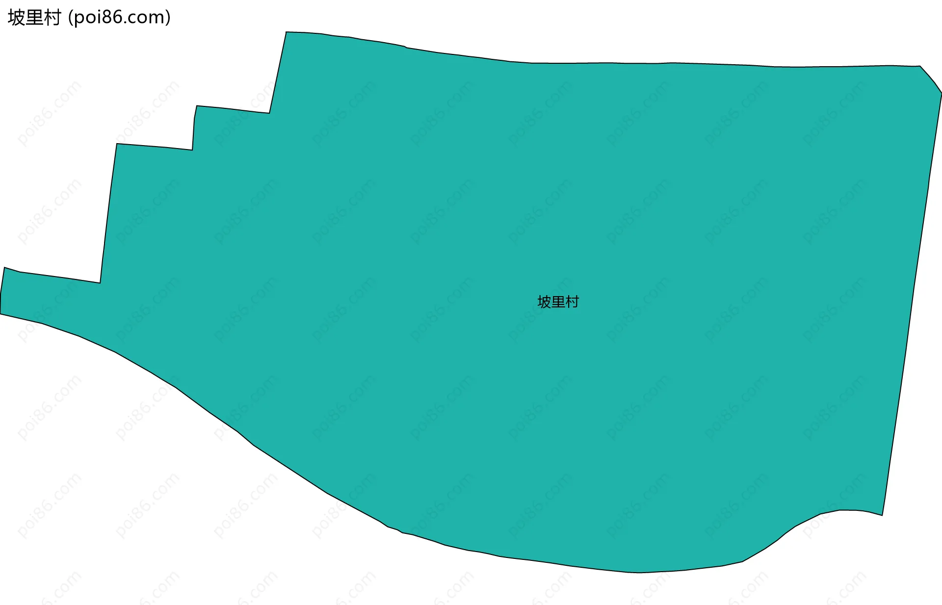 坡里村边界地图
