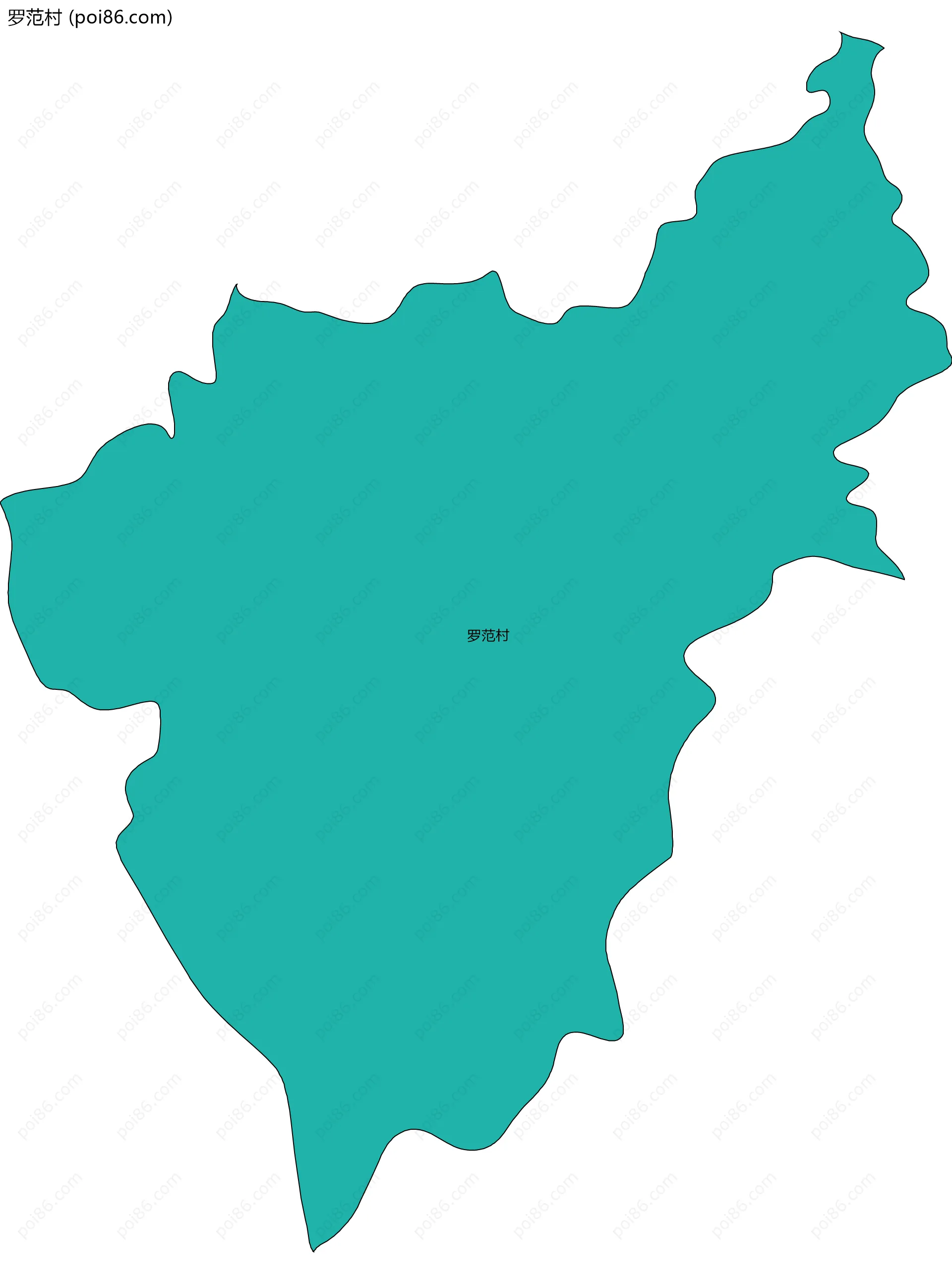 罗范村边界地图