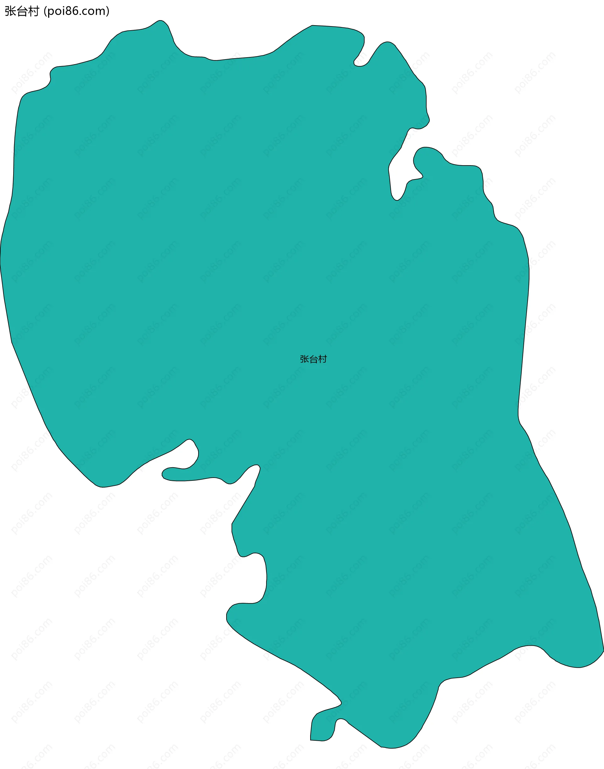 张台村边界地图