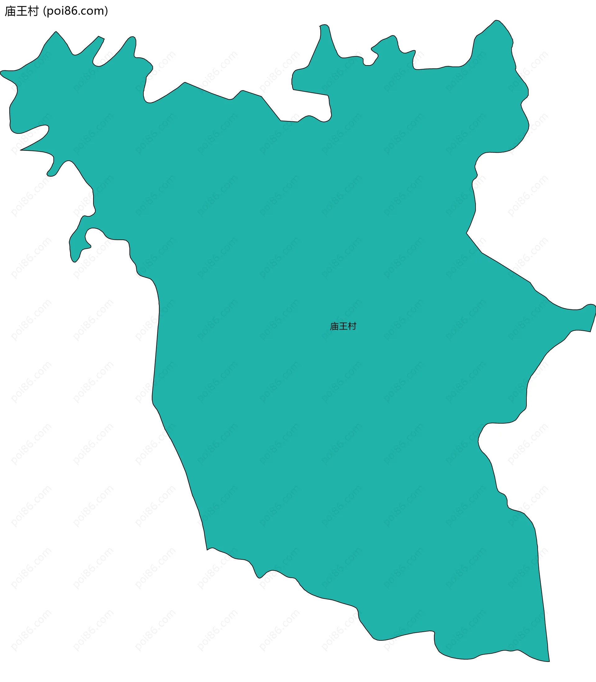 庙王村边界地图