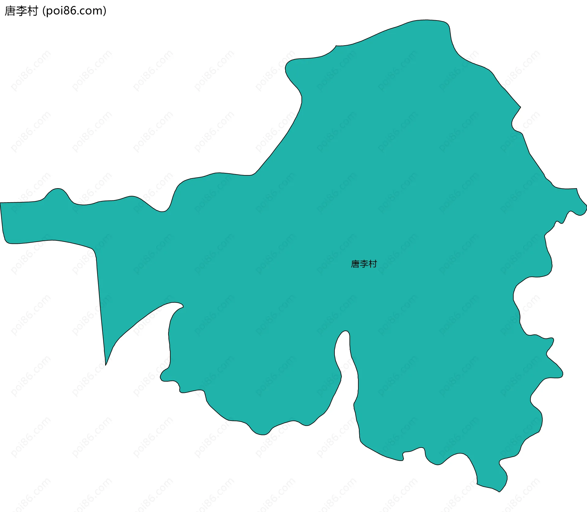 唐李村边界地图