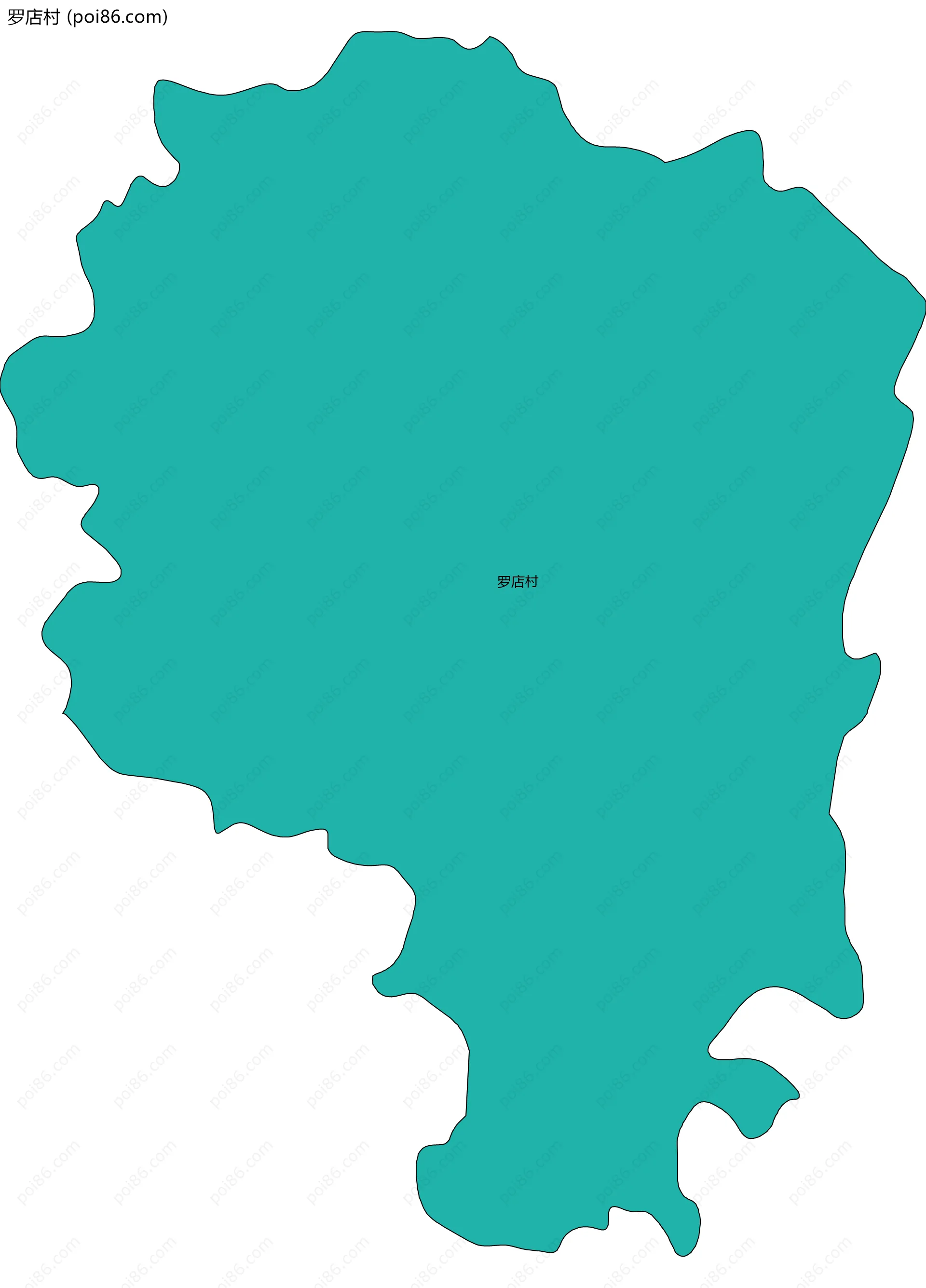 罗店村边界地图