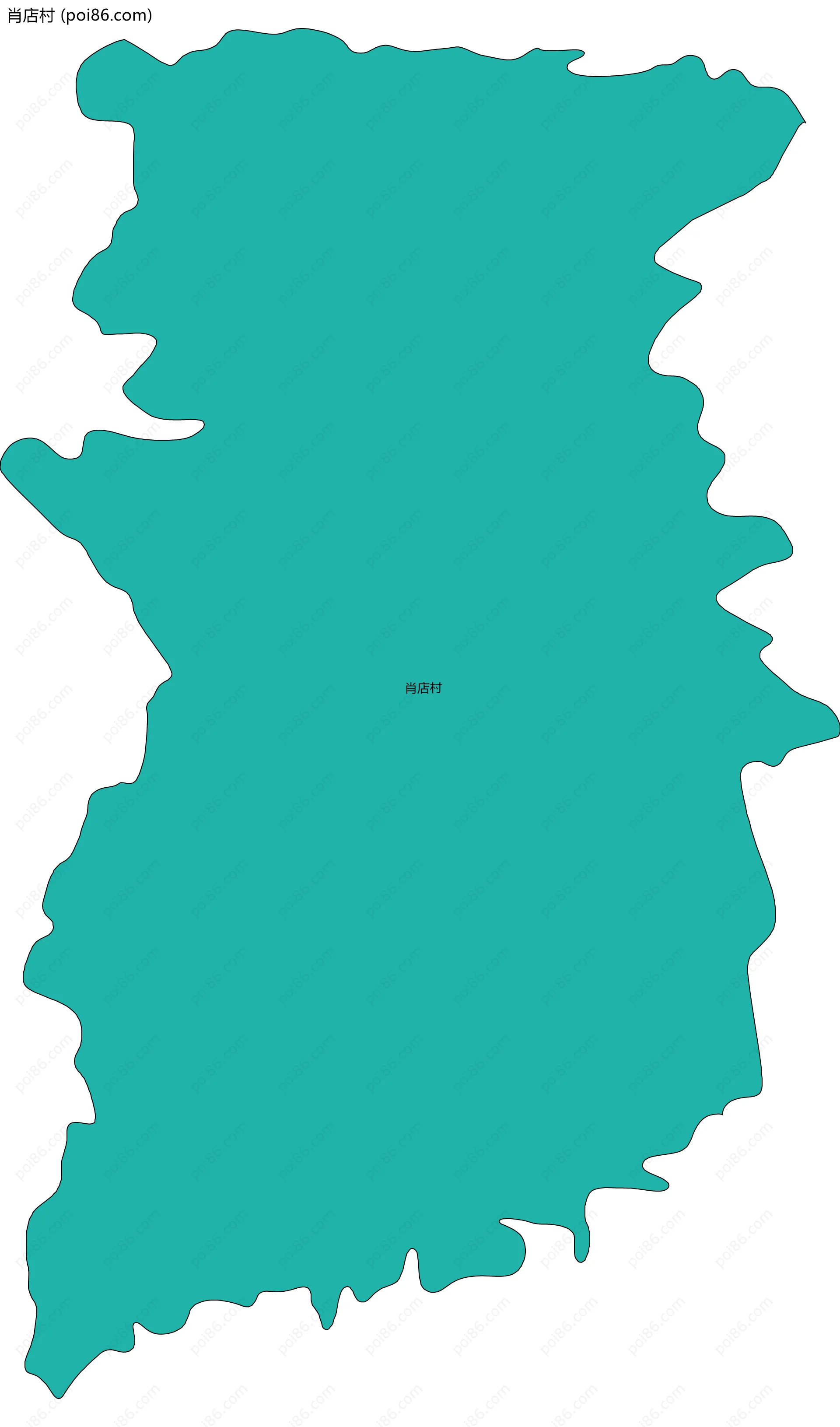 肖店村边界地图