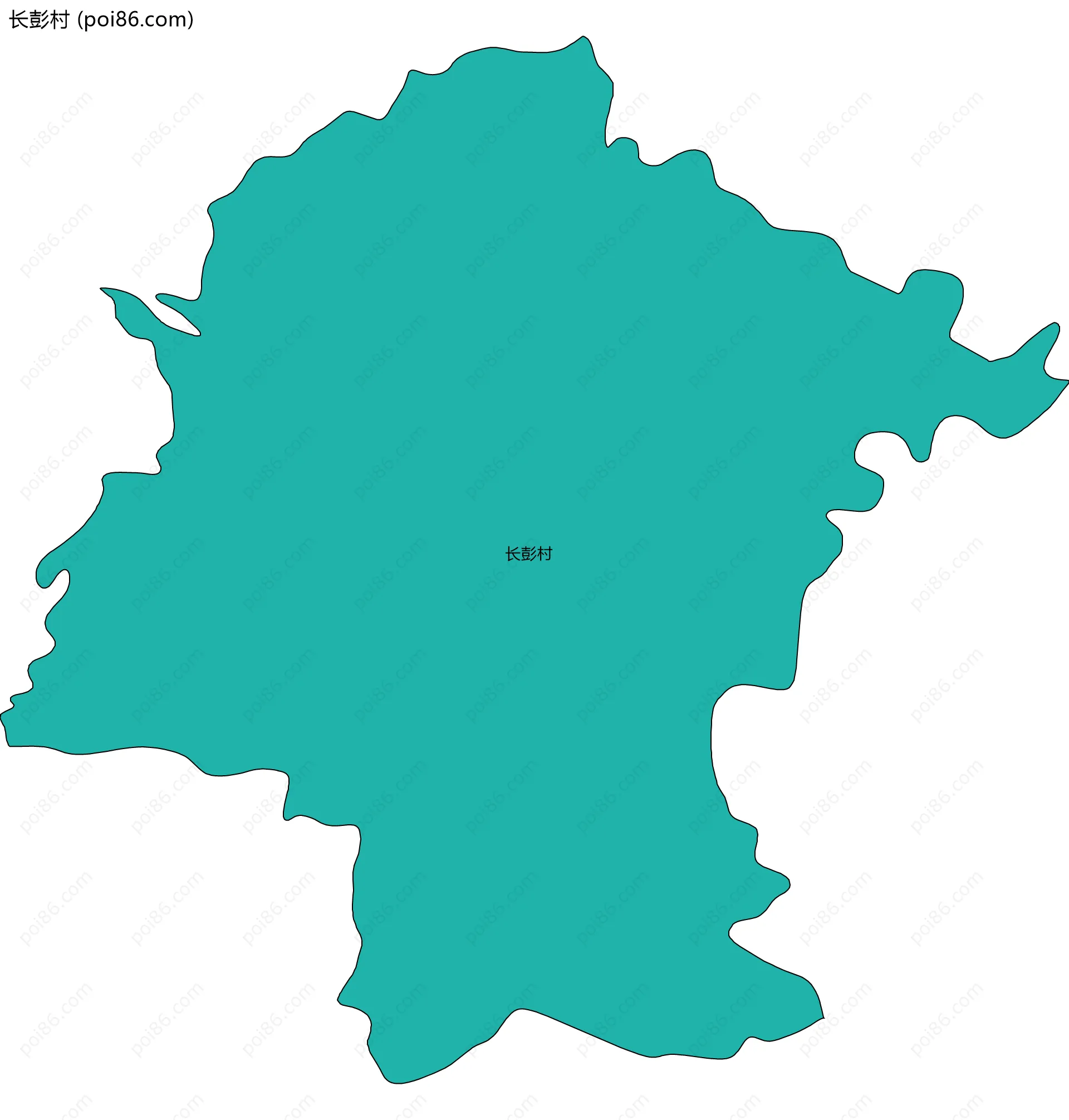 长彭村边界地图