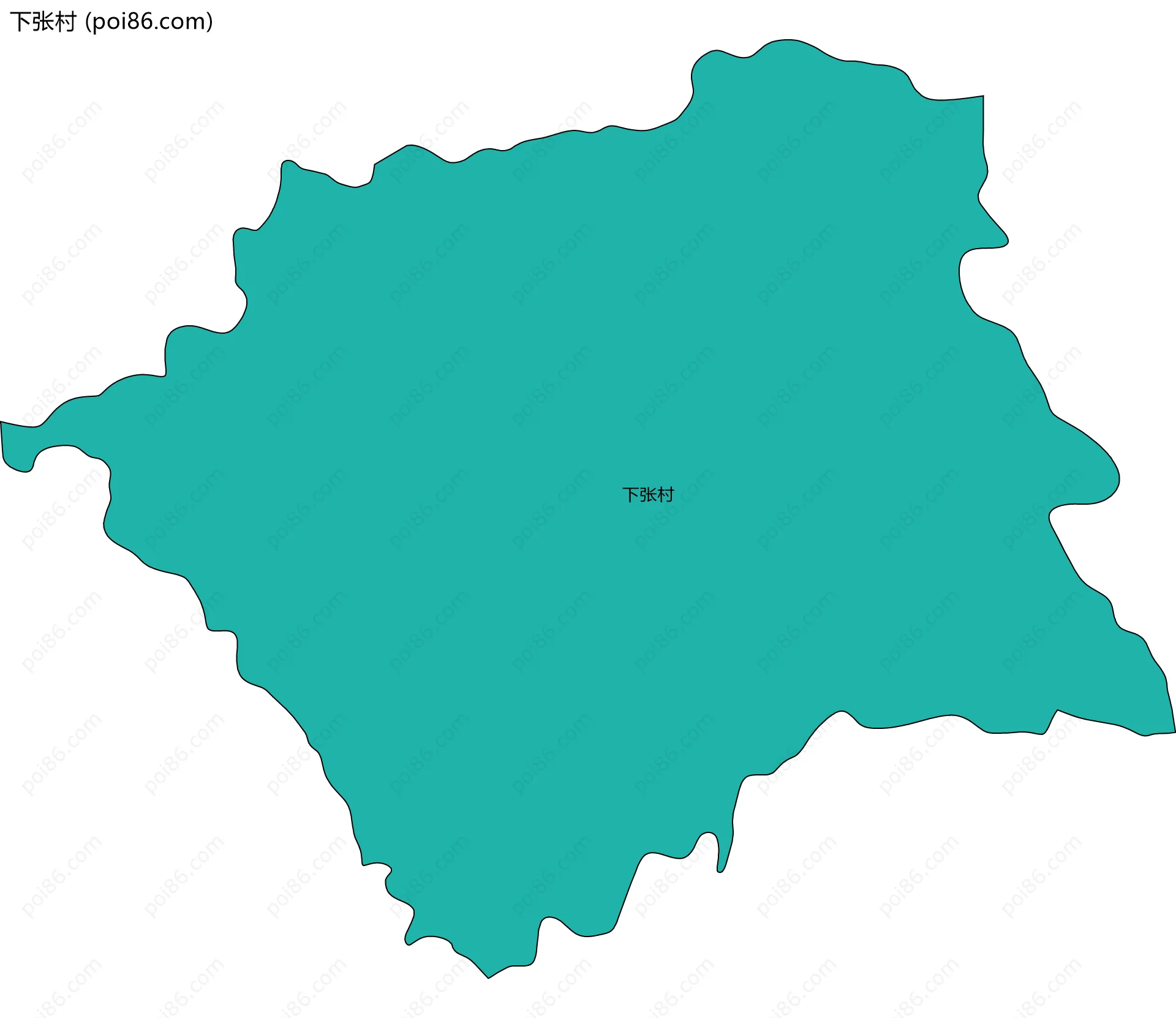 下张村边界地图