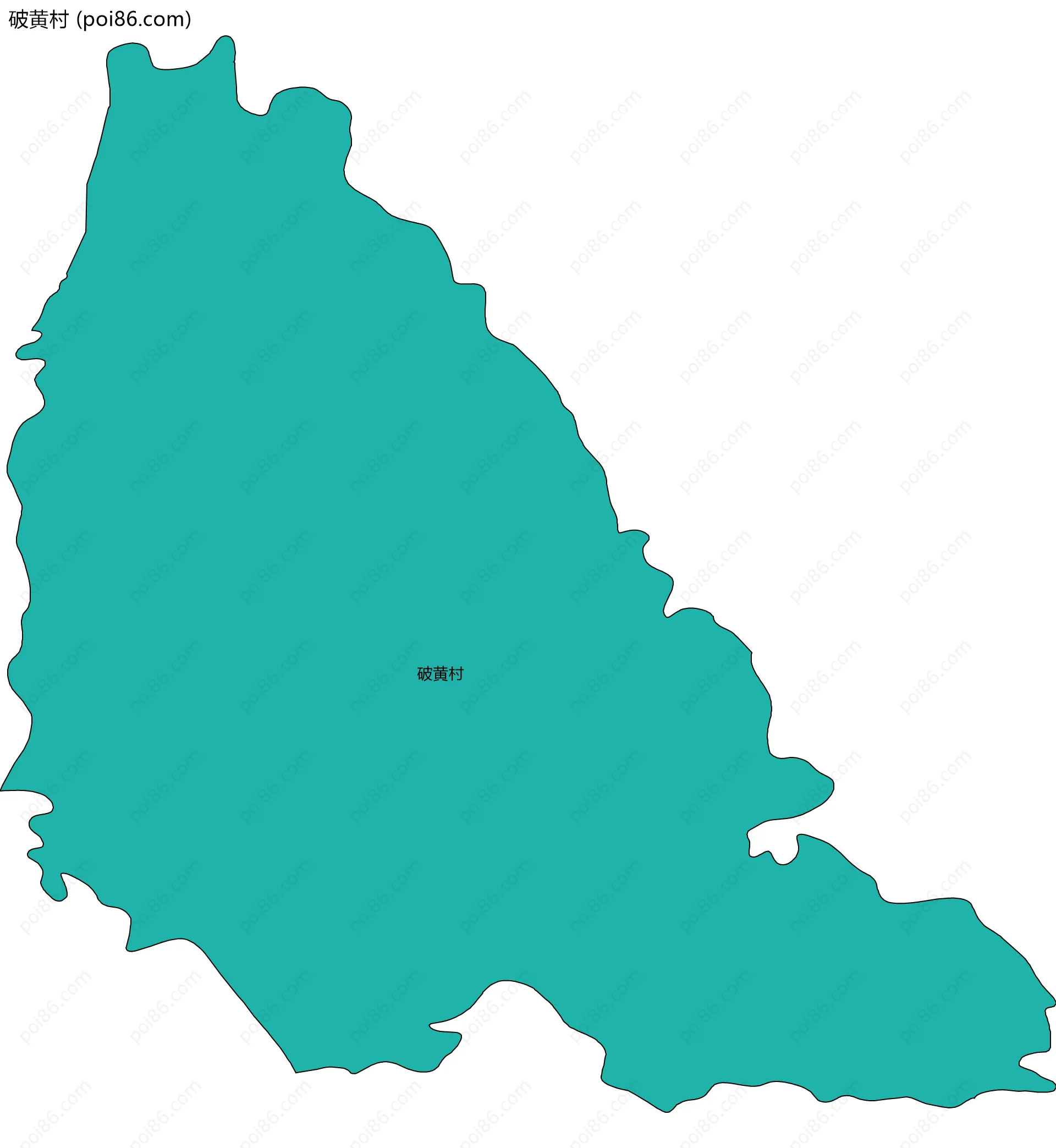 破黄村边界地图